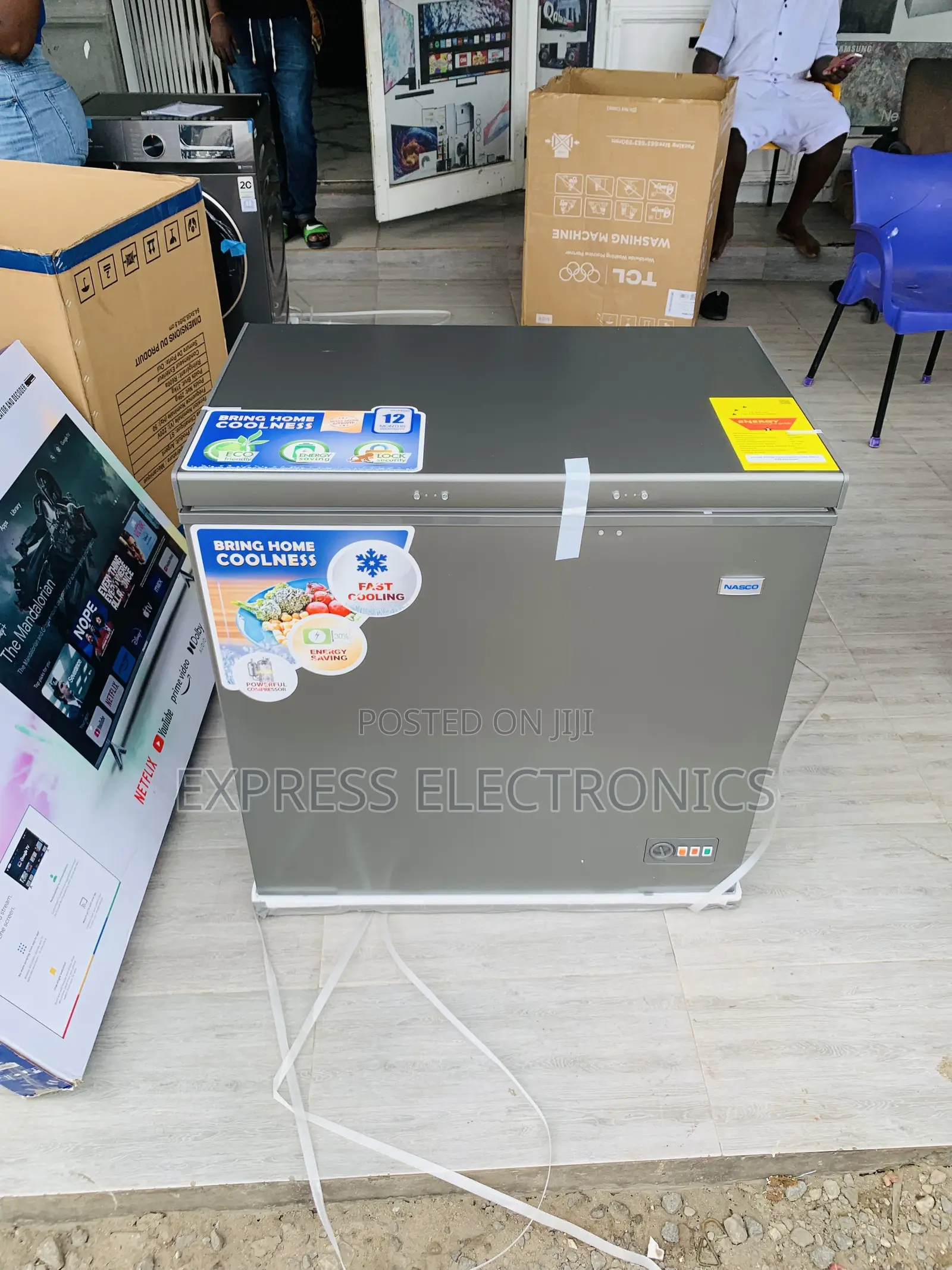 Angle Door Nasco 198Ltrs Chest Freezer (NAS-230SK)