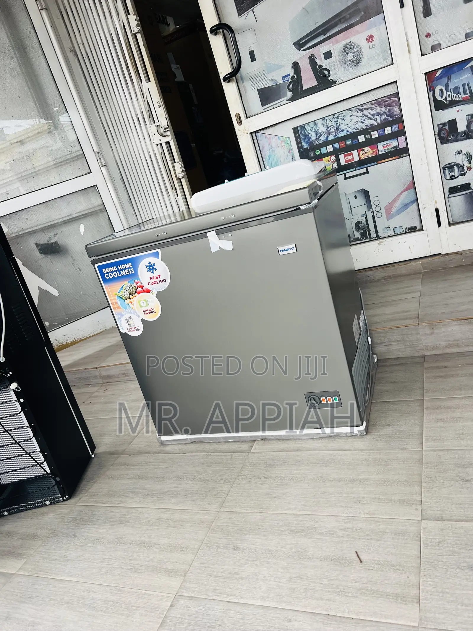 Classic Nasco Single Door Chest Freezer(Gray) Nas300fl