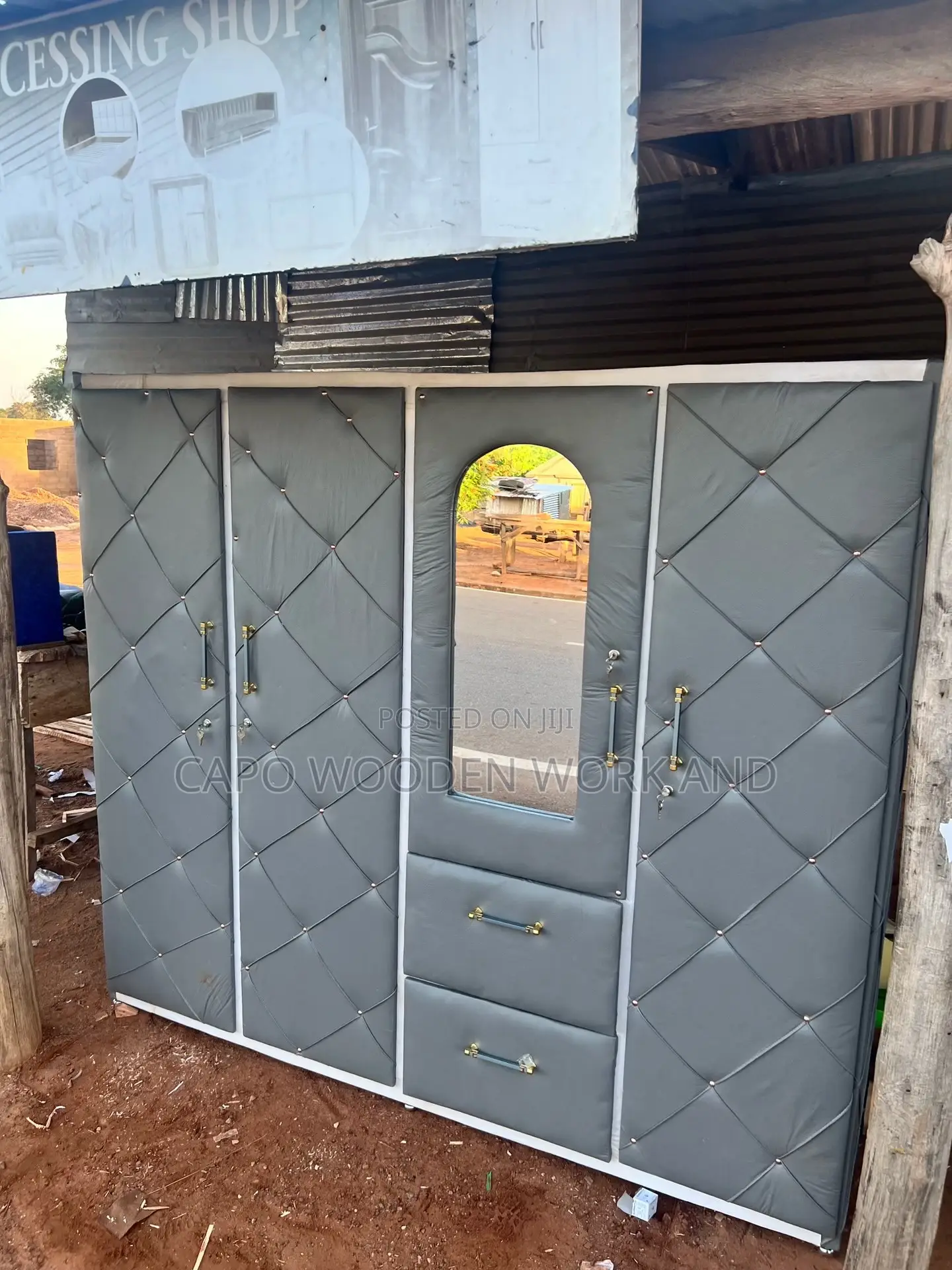 4 in 1 Leather Wardrobe