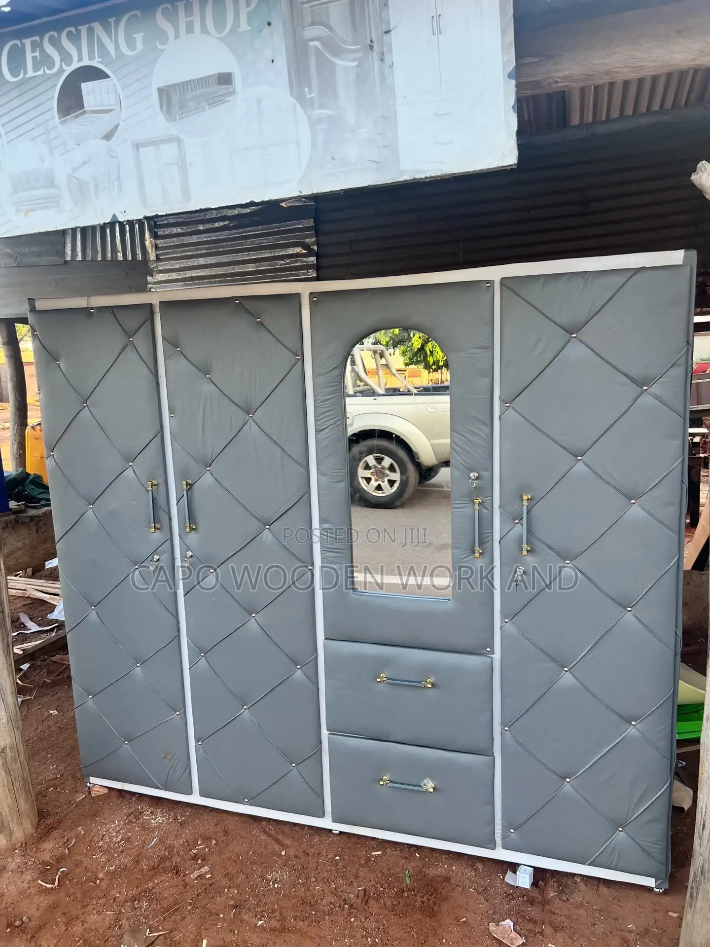 4 in 1 Leather Wardrobe