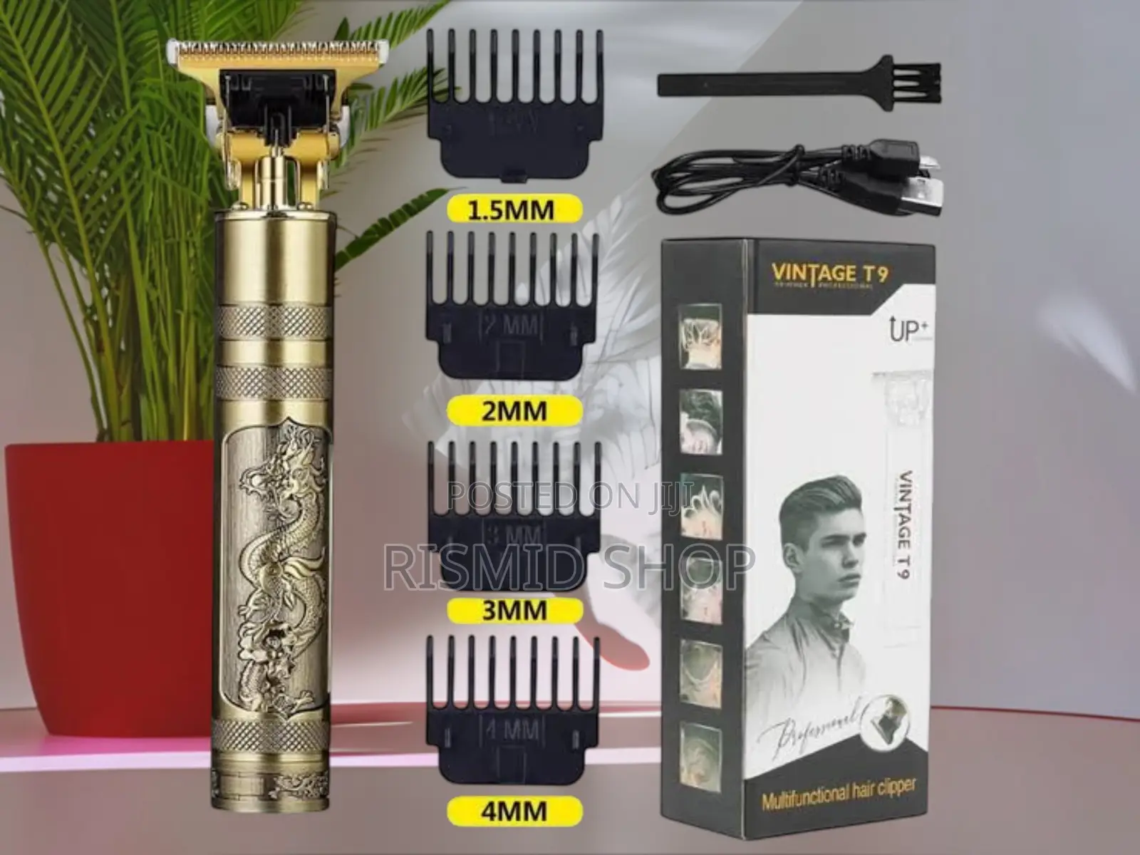 VINTAGE T9 Cordless Barber Hair Trimmer