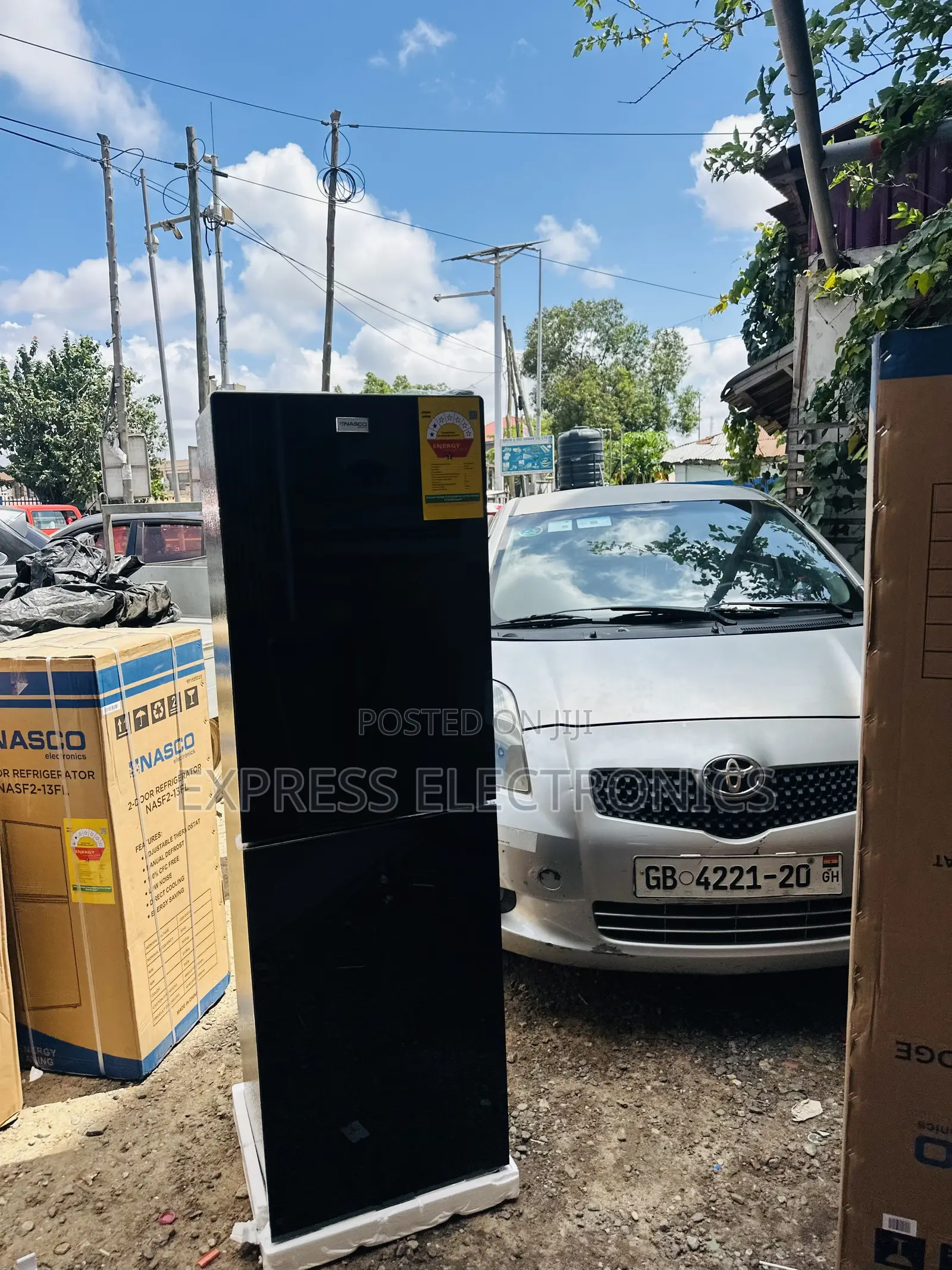 Text Us for Nasco NASD2-24FL 196L Double Door Bottom Freezer Fridge