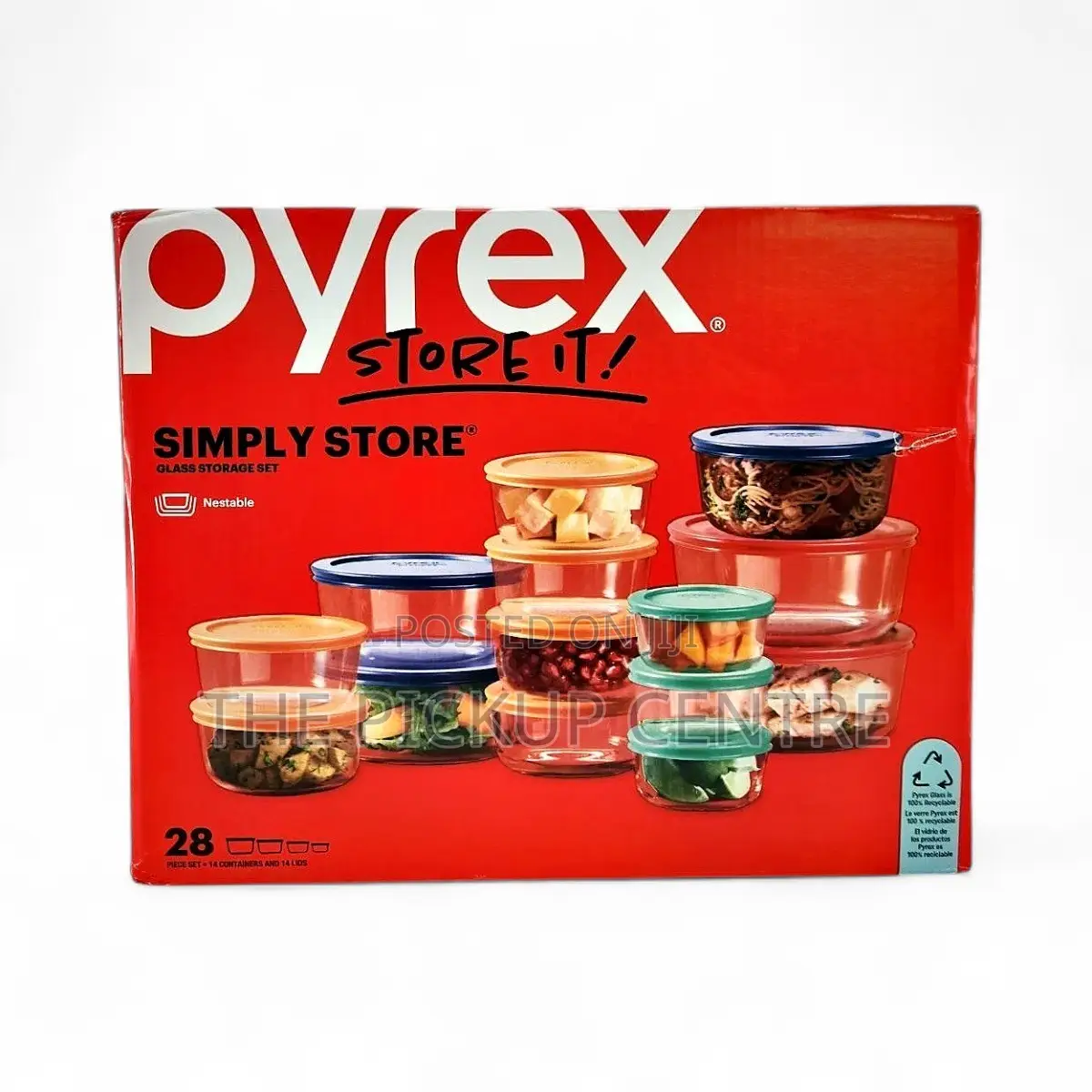 Pyrex Simply Store 28-Piece Glass Food Storage Set