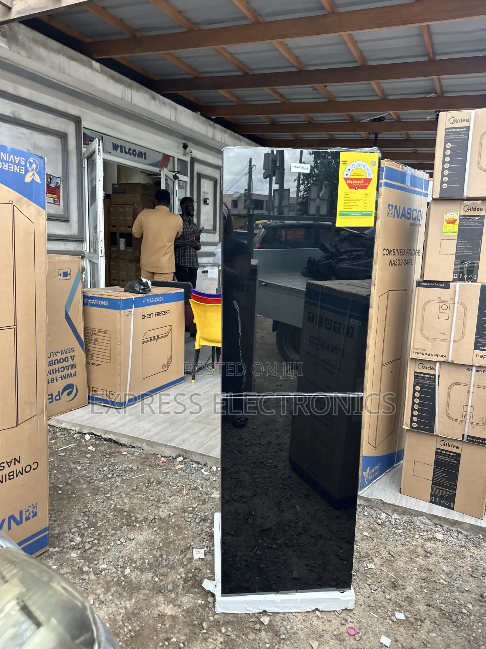 Available Nasco NASD2-24FL 196 Double Door Bottom Freezer Refrigerator