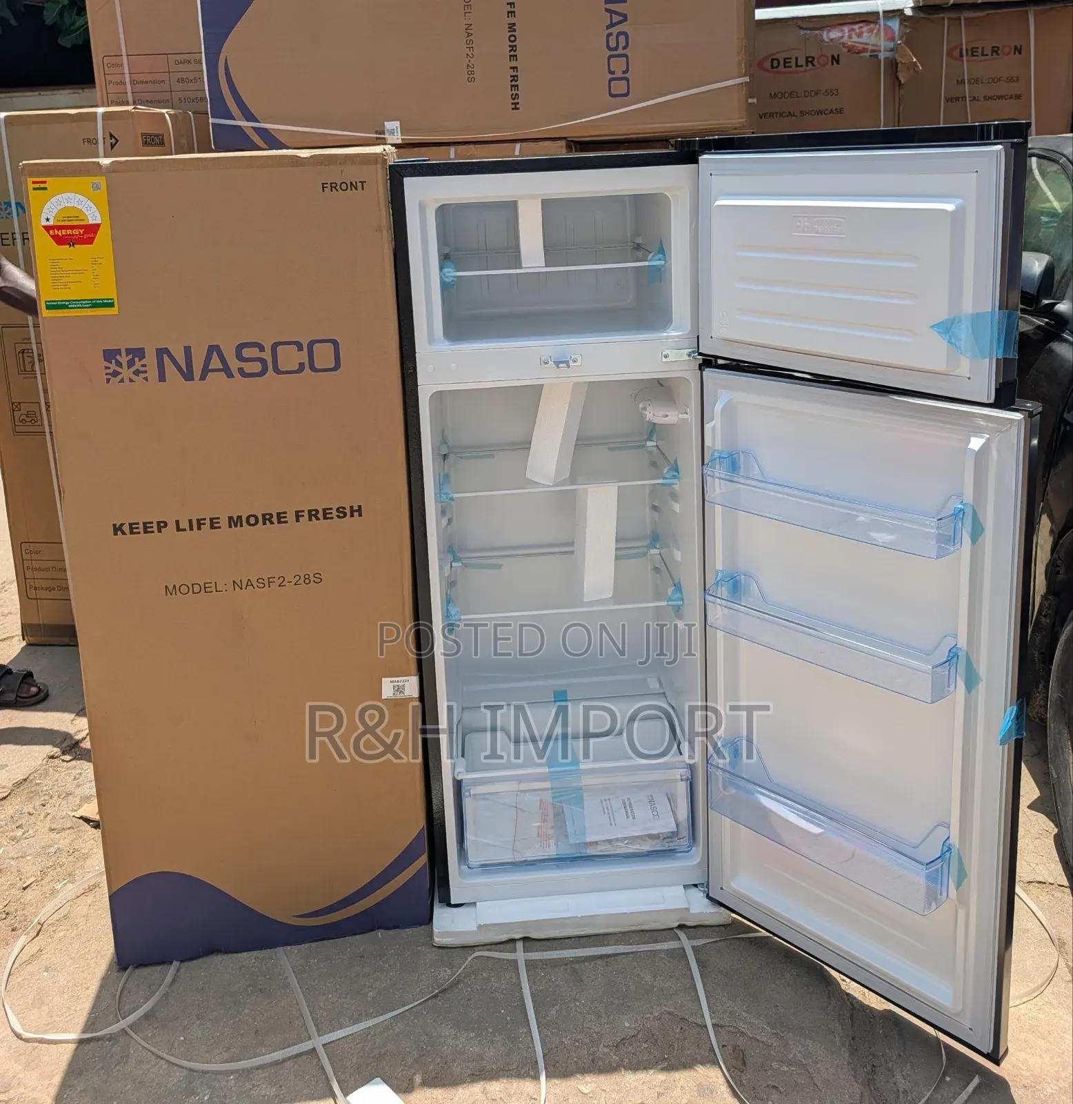 Nasco 204 Litres Top Freezer Fridge