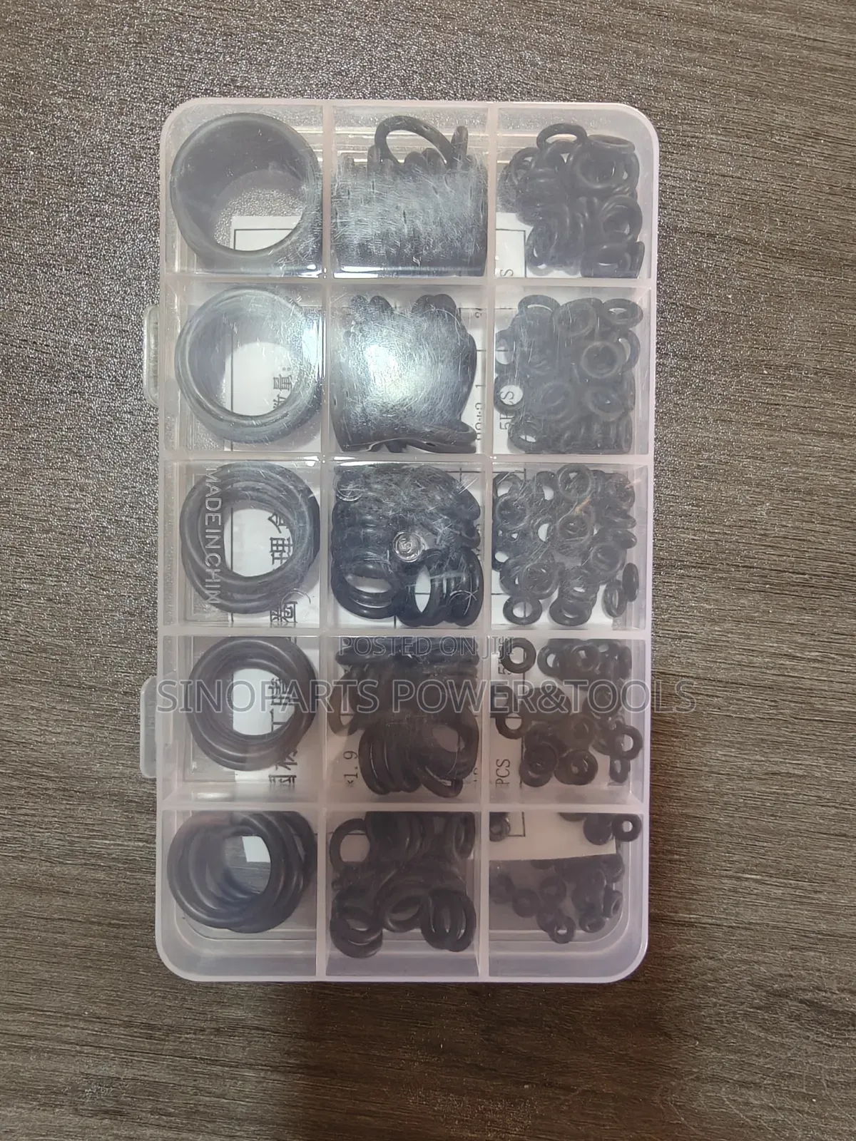 300pcs Rubber O-Ring Assortment Kit With Storage Box