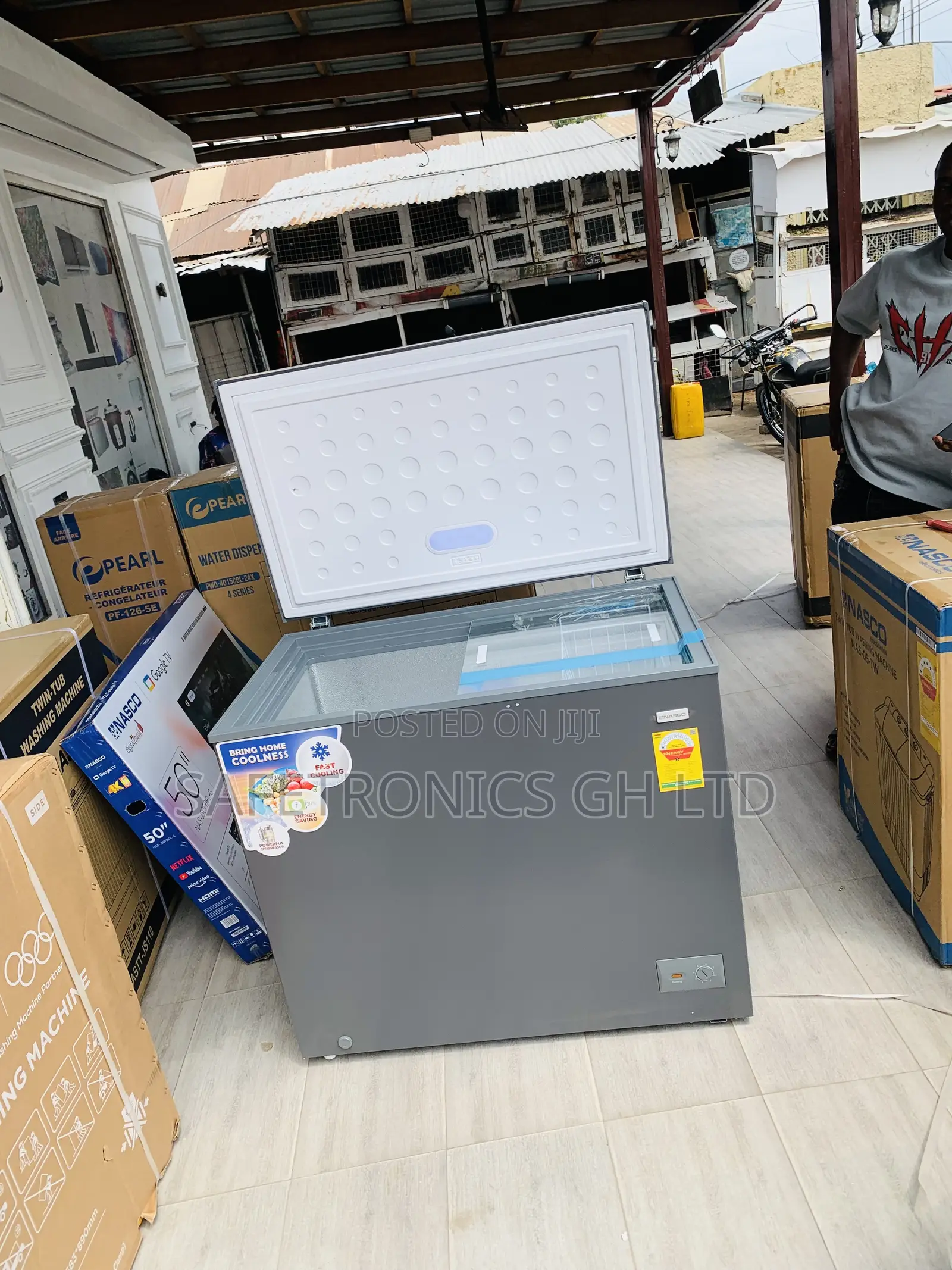 Neatly Sealed Nasco NAS-300FL 250L Single-Door Electric Chest Freezer