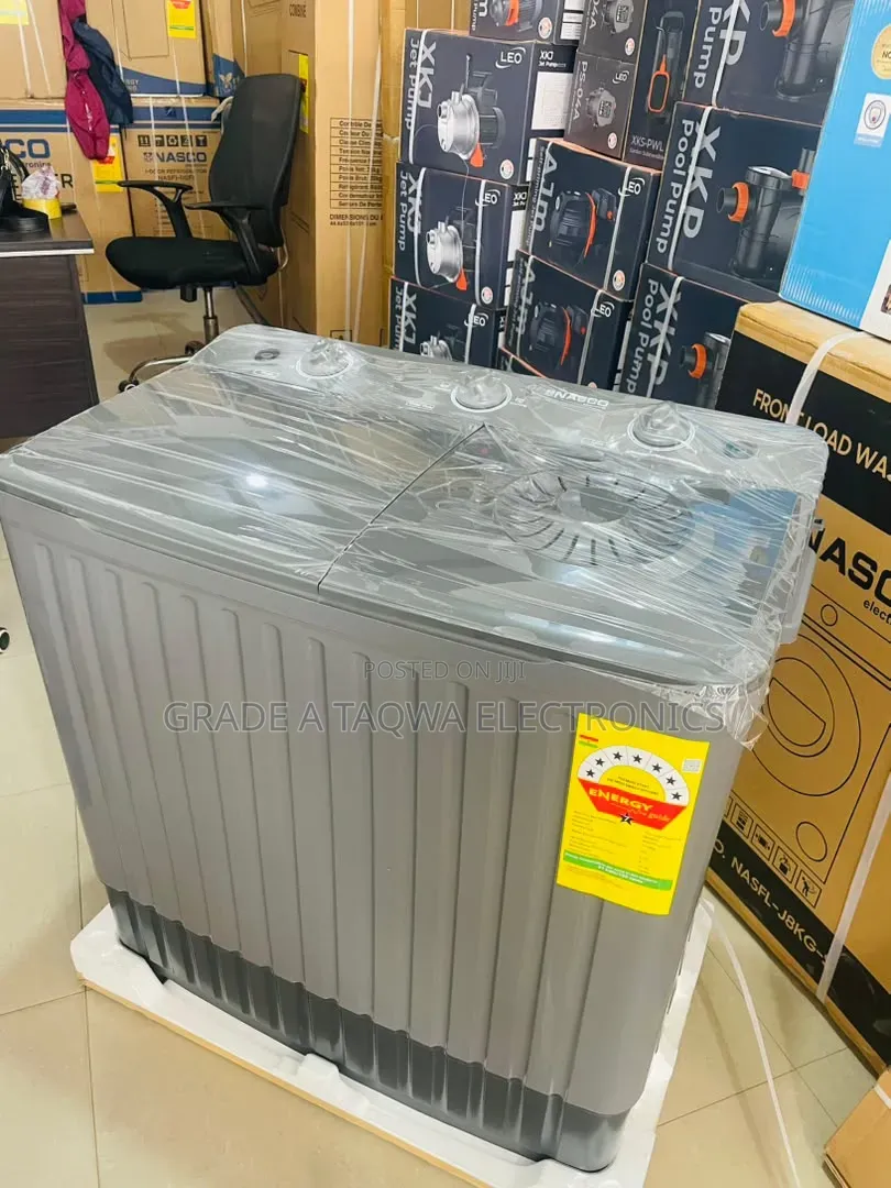 Wash and Spin Easily,Nasco 11kg Twin-Tub Washing Machine