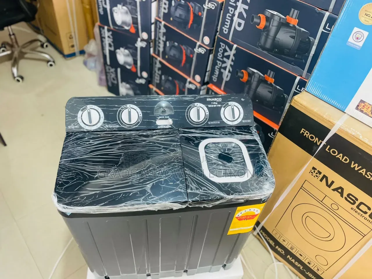 7-Kg Semi-Automatic Twin-Tub Nasco Washing Machine