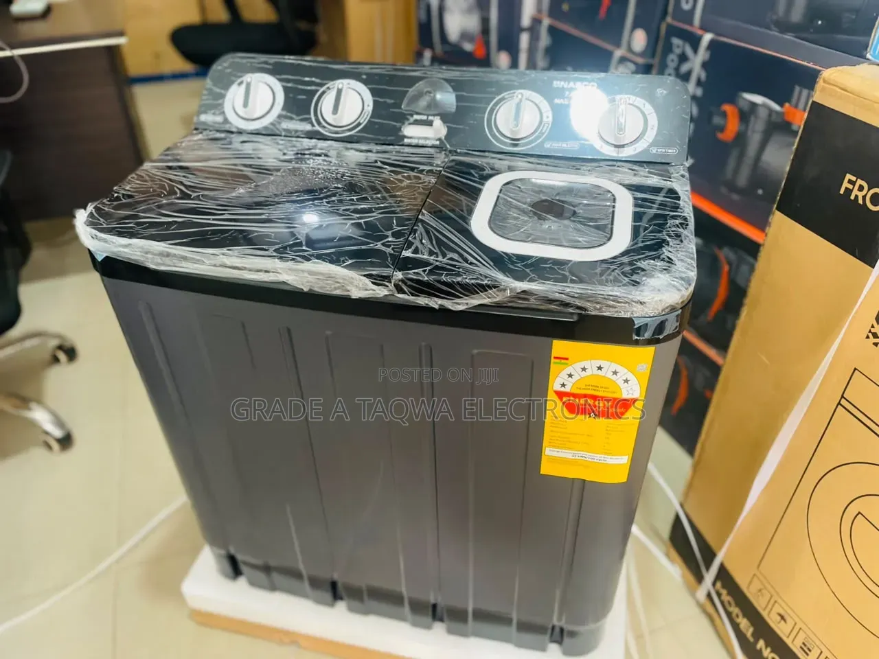 Efficient Nasco 7kg Semi-Automatic Top Load Twin-Tub Washing Machine