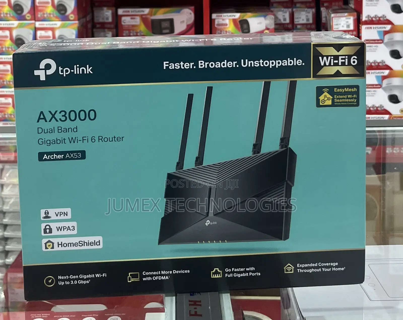 TP-Link AX3000 Dual Band Gigabit Wi-Fi 6 Router Archer AX53