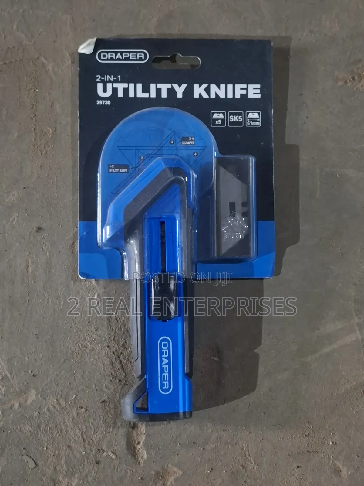 Draper 2-in-1 Utility Knife Scraper Stock No. 29730