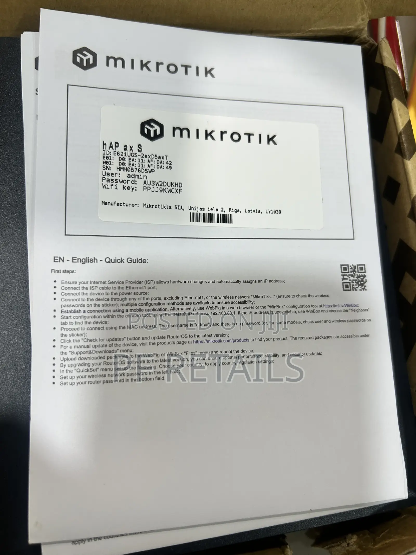 MikroTik Hes Ax S