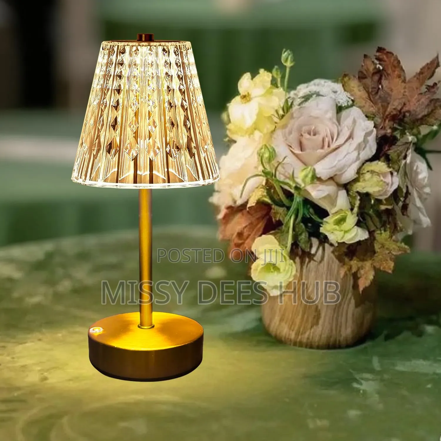 Crystal Table Lamp (Rechargeable)