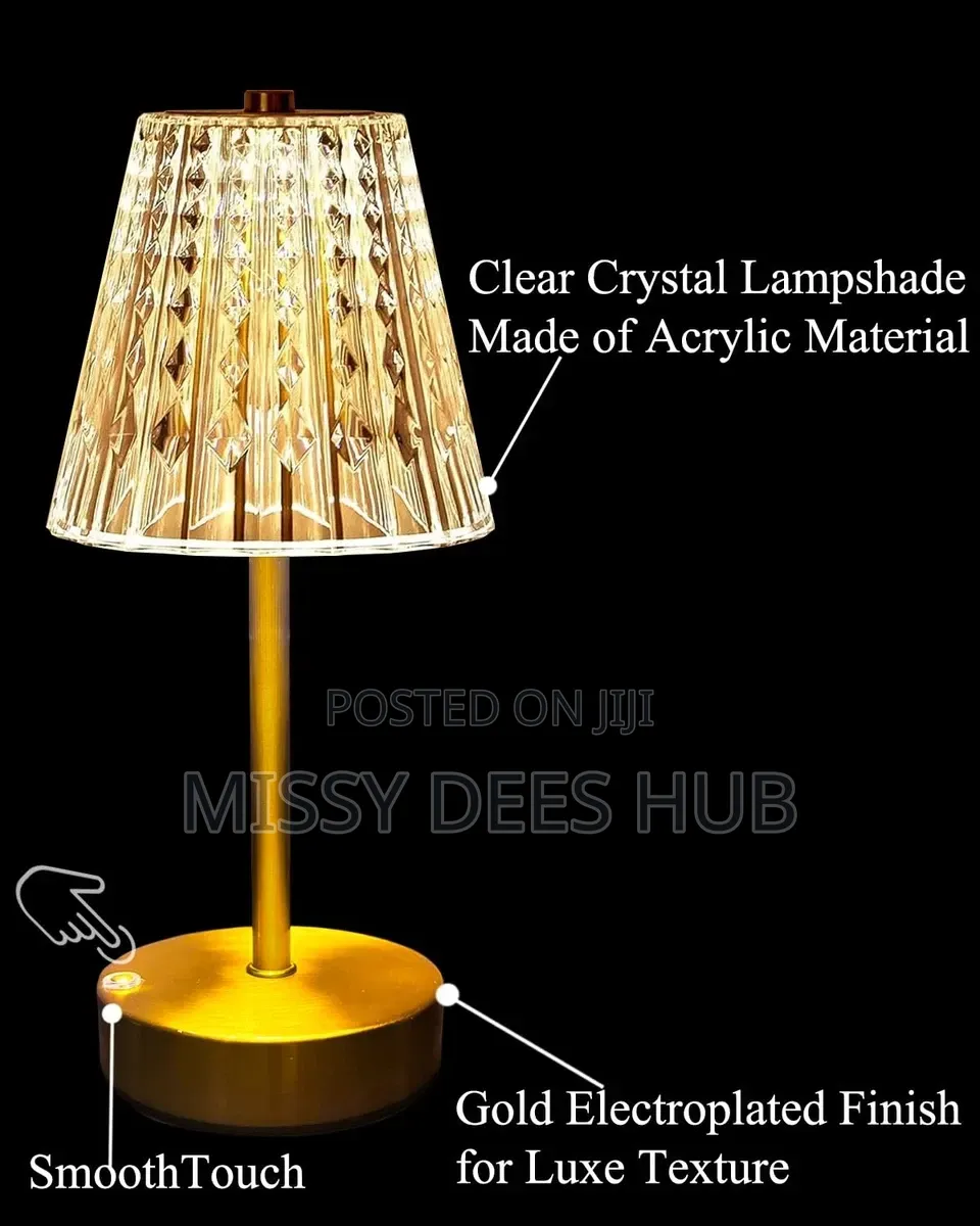 Crystal Table Lamp (Rechargeable)
