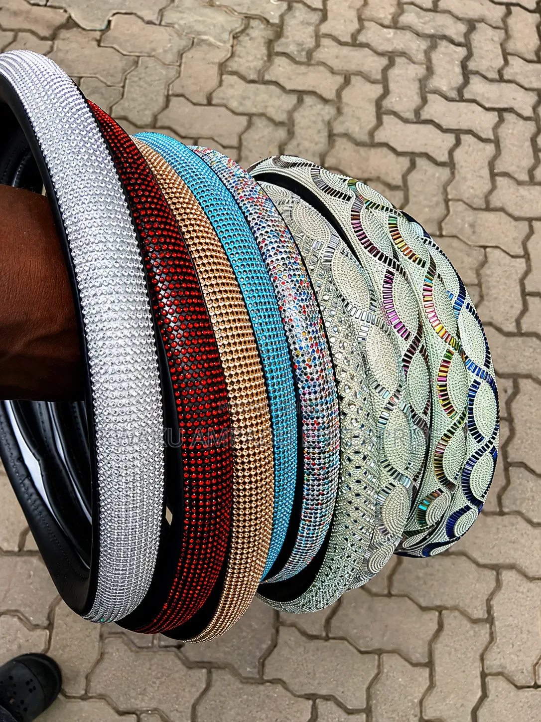 Crystal Shining Steering Wheel Cover - Universal