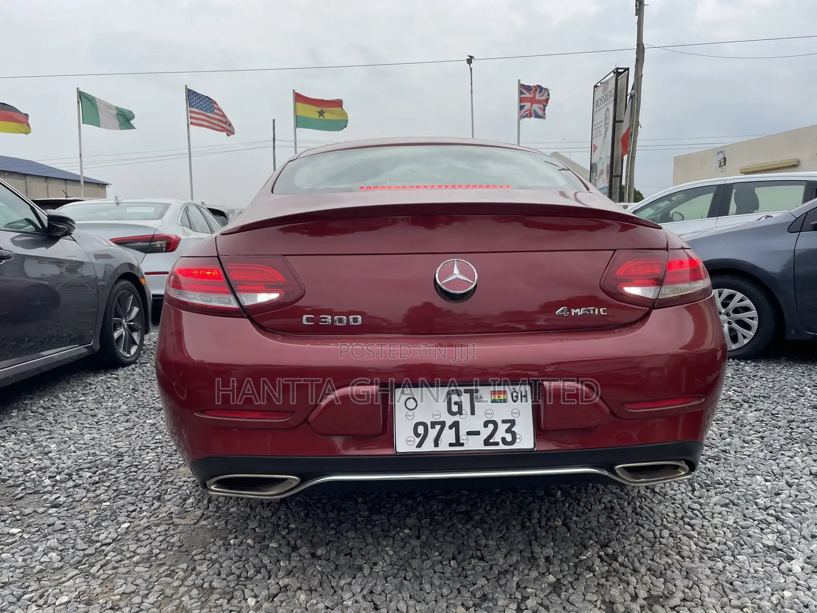 Mercedes-Benz C300 Base Coupe RWD (2.0L 4cyl 7A) 2017 Burgundy