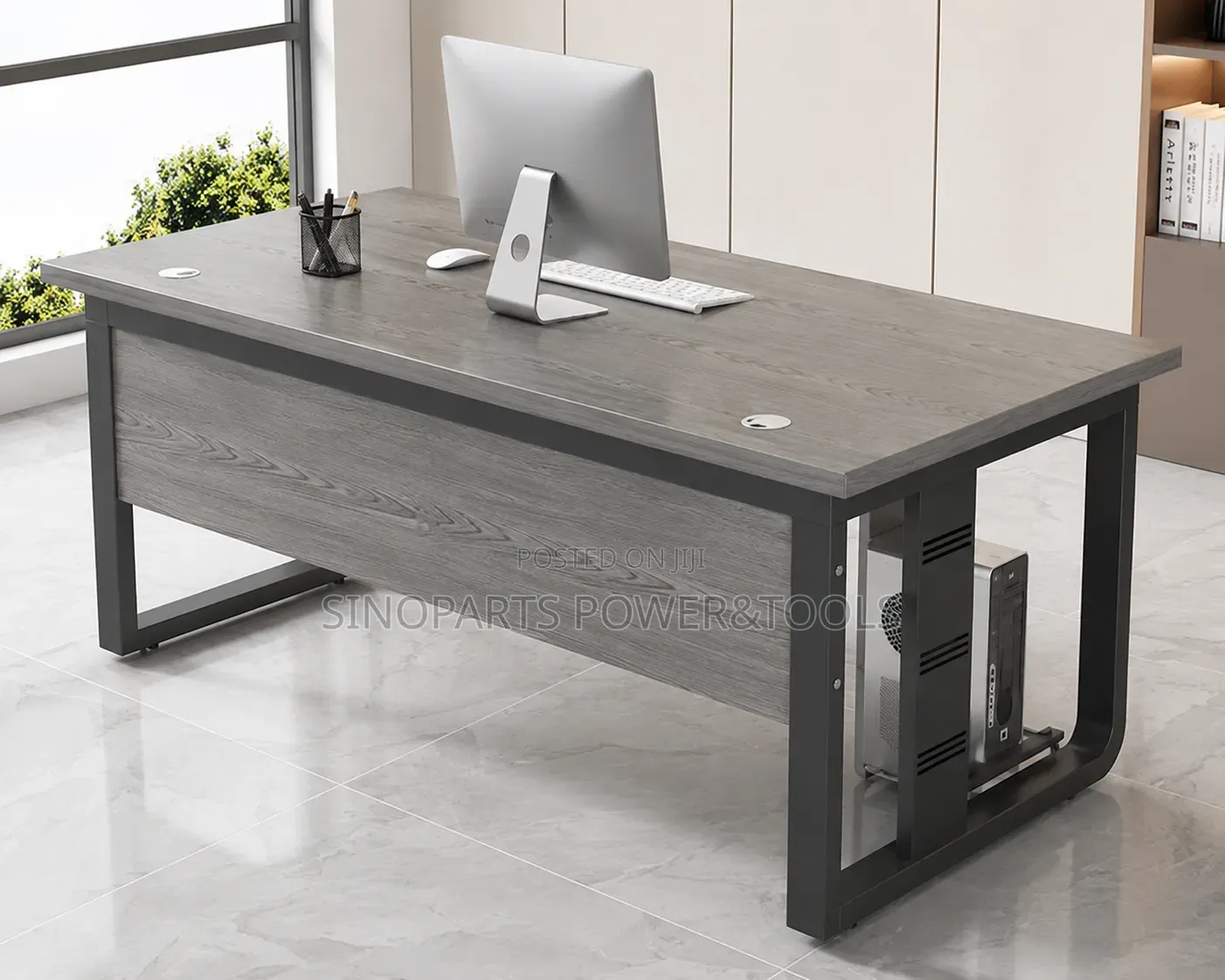 Modern Office Desk 120x60cm With CPU Holder