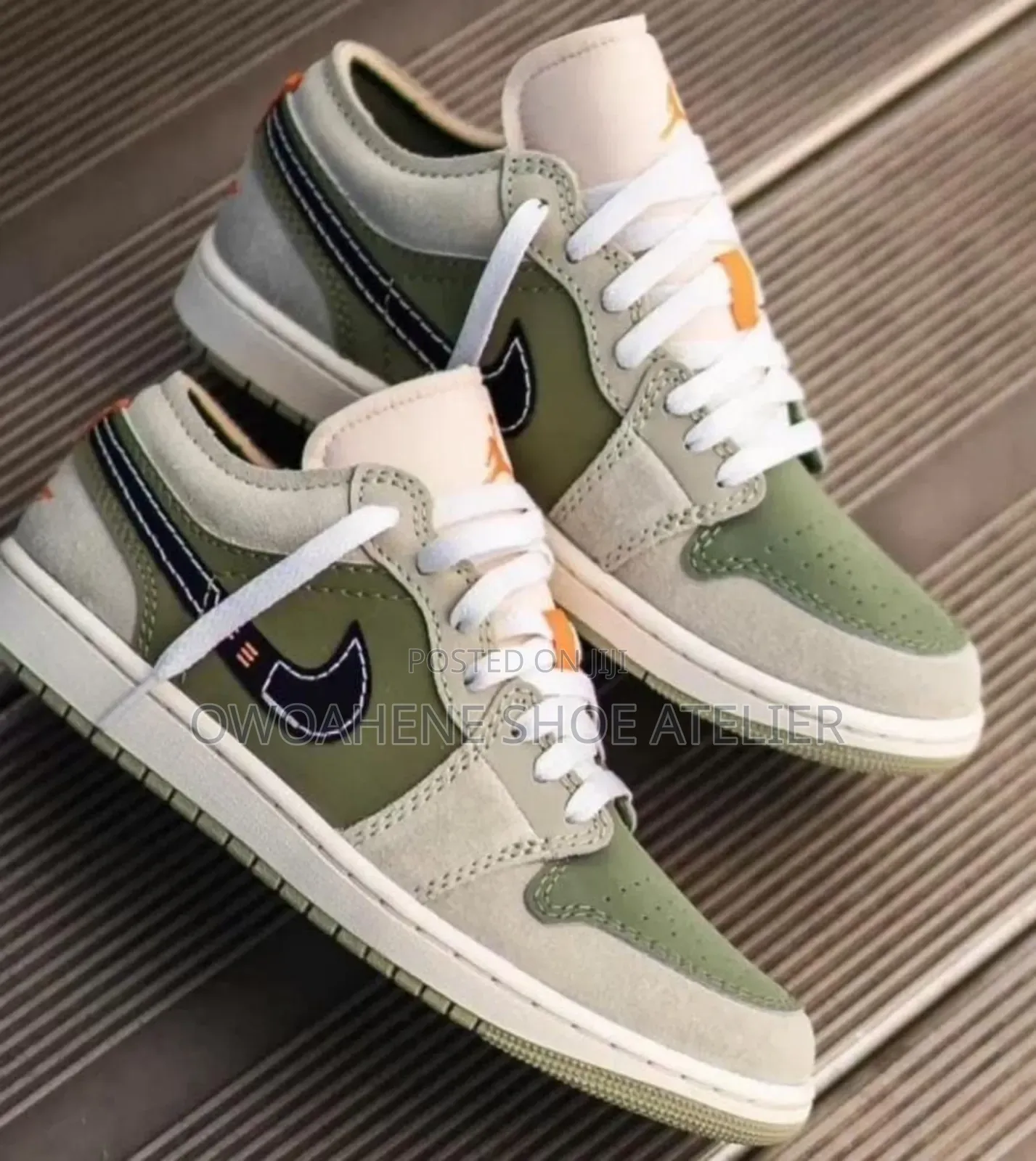 Air Jordan 1 Low SE Craft "Sky J Light Olive" Sneakers