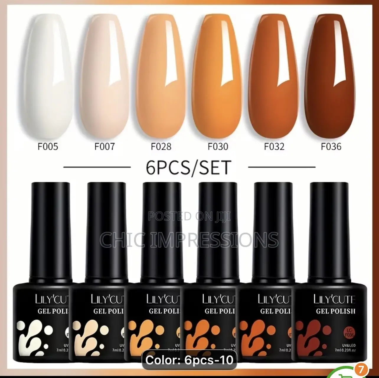 Lily'cute 6-Piece Gel Nail Polish Set