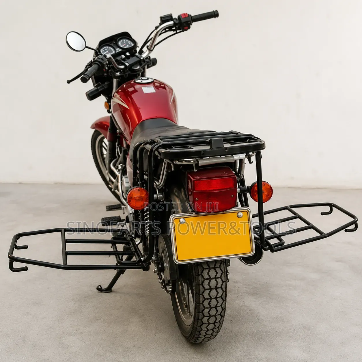 Adjustable 5-Bar Motorcycle Cargo Rack Heavy Duty Steel