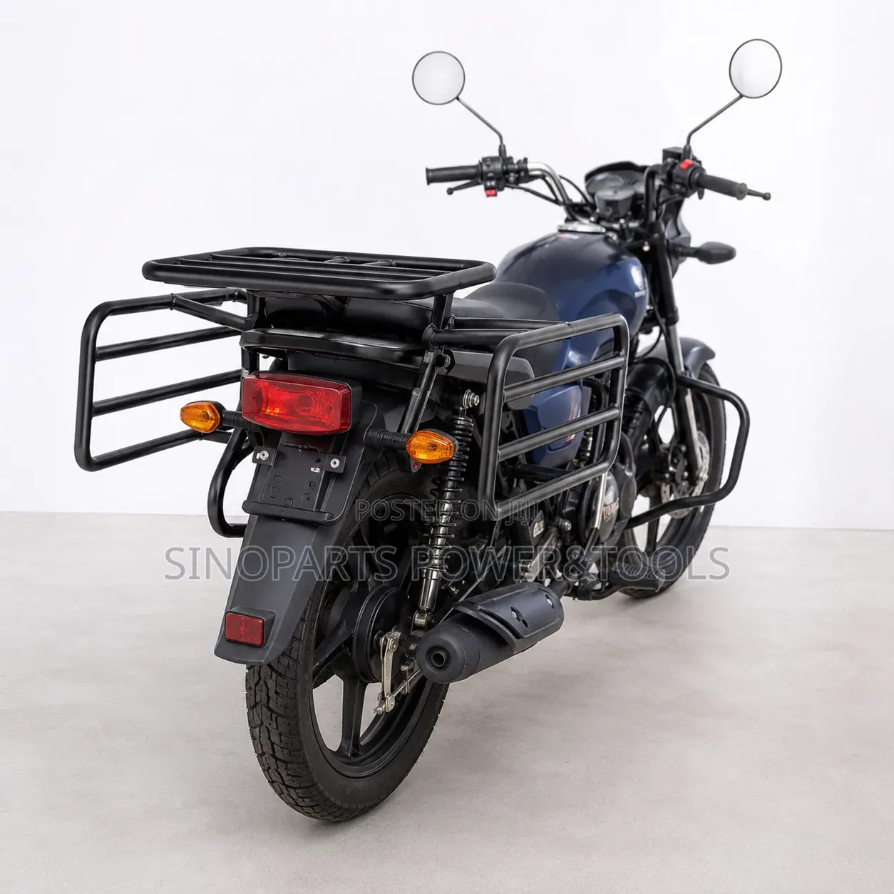 Adjustable 5-Bar Motorcycle Cargo Rack Heavy Duty Steel