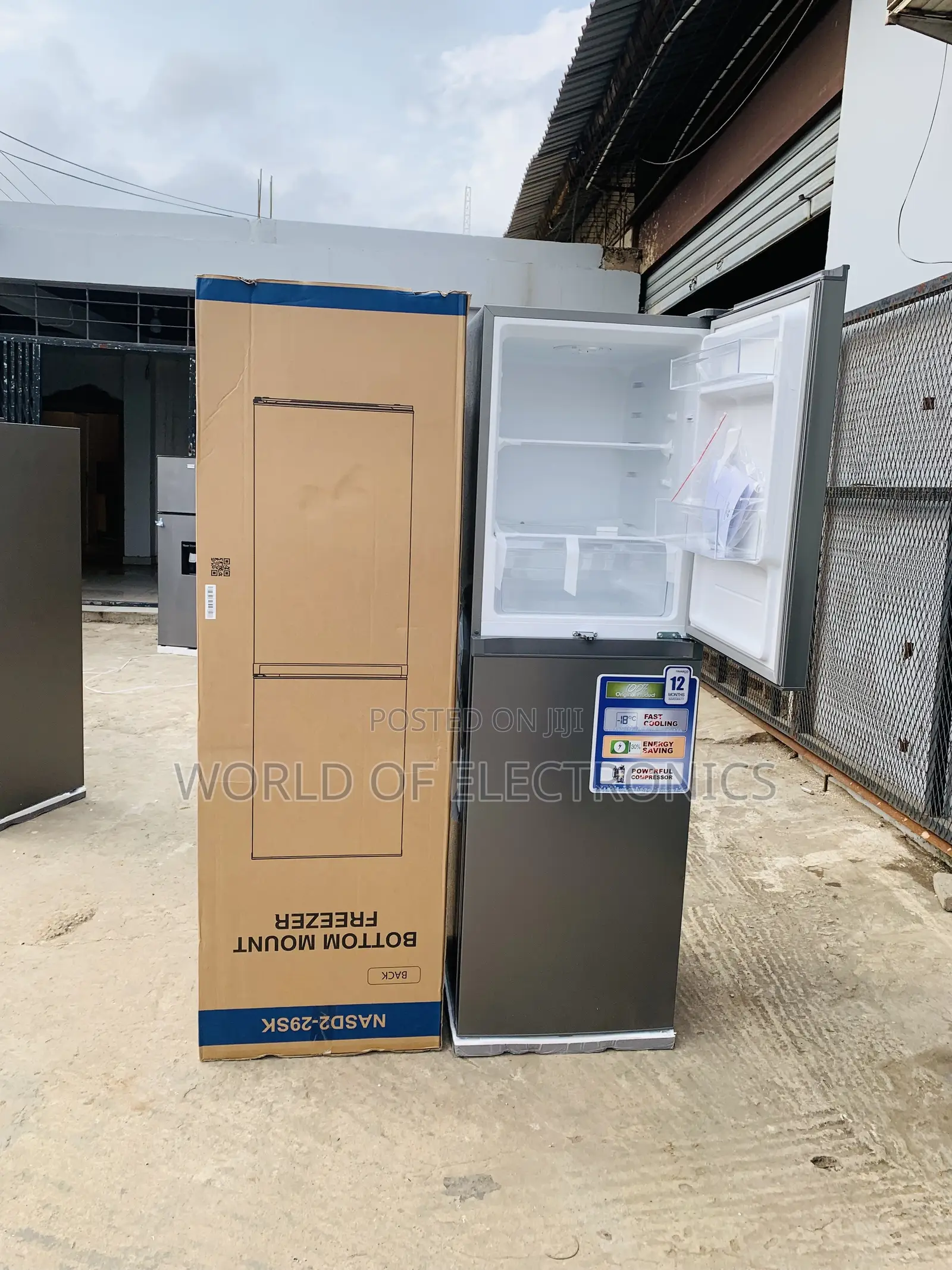 Nasco 251 LTRS Double Door Bottom Mount Refrigerator ( NASD2-29SK)