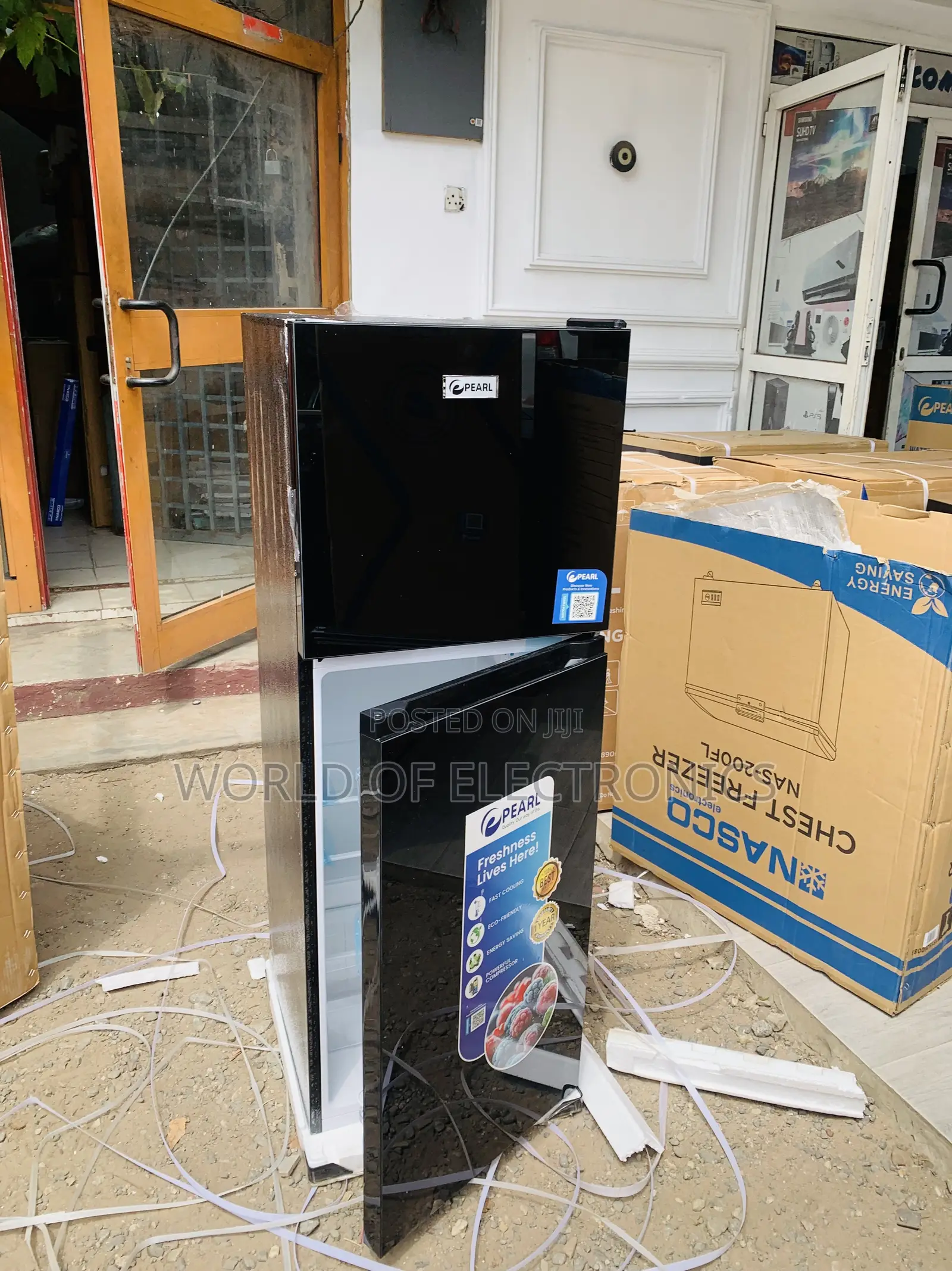 Ultra Modern Pearl 138L Double Door Refrigerator - PF-217T-2B