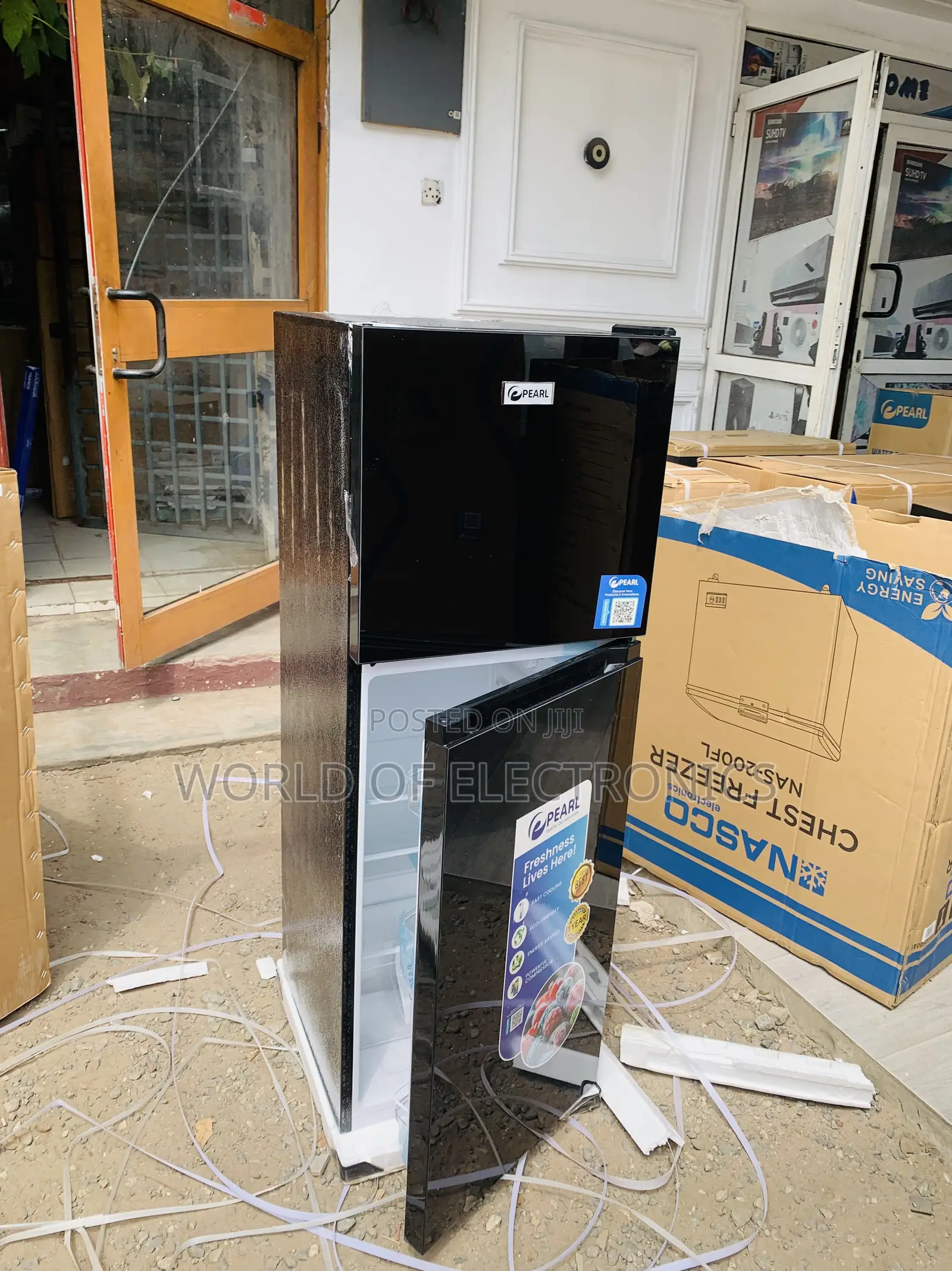 Place Your Order Pearl 138L Double Door Refrigerator - PF-217T-2B