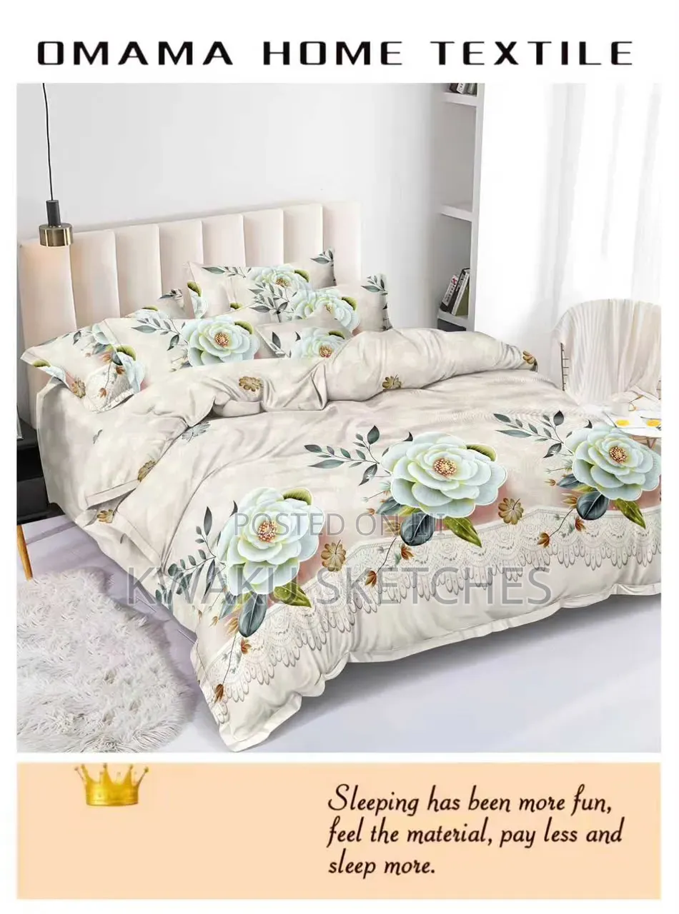 3 Pieces Sheet Set : 1 Bedsheet + 3 Pillow Cases Set