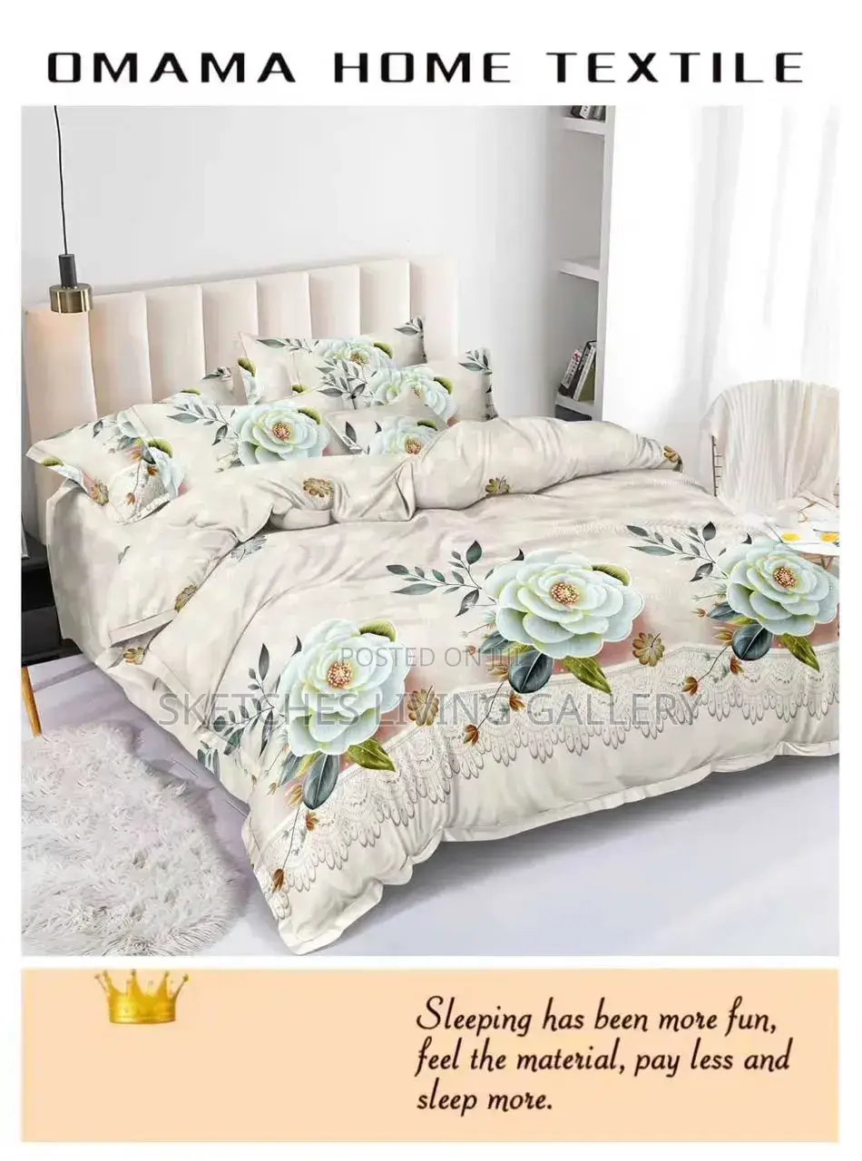 3 Pieces Sheet Set : 1 Bedsheet + 3 Pillow Cases Set