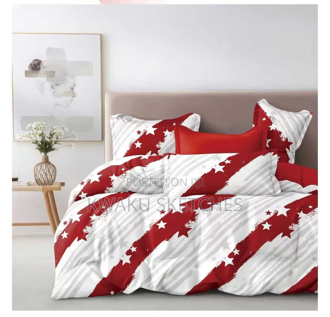 3 Pieces Sheet Set : 1 Bedsheet + 3 Pillow Cases Set