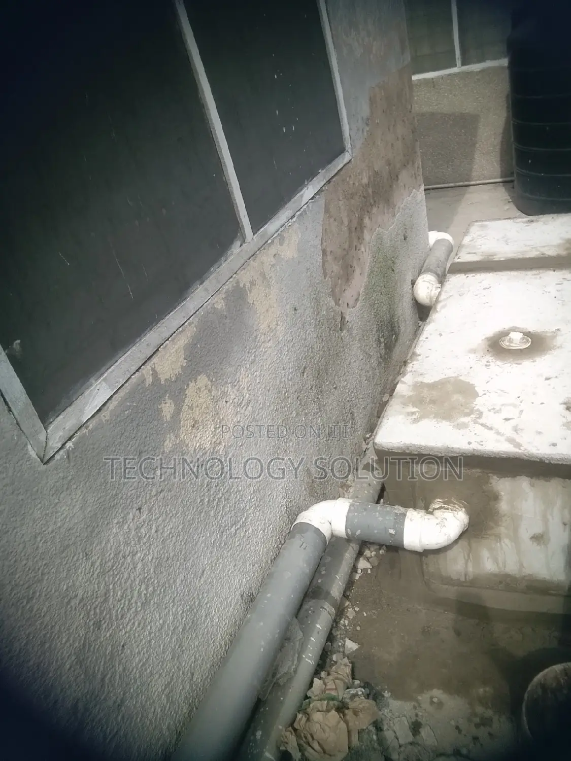 Bathroom Facility With Biodigester and Plumbing