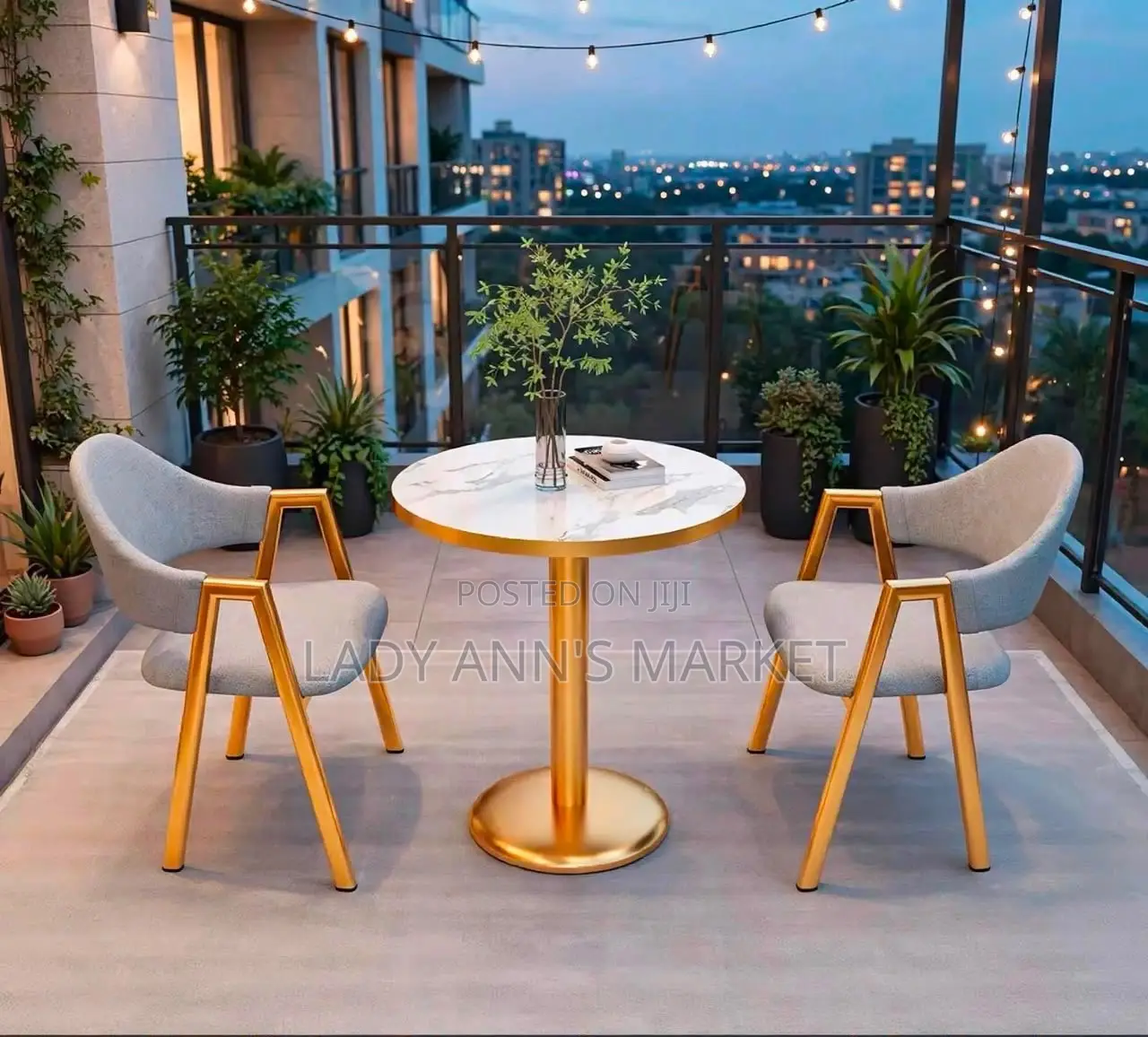 Dinning Set With Two Chairs 