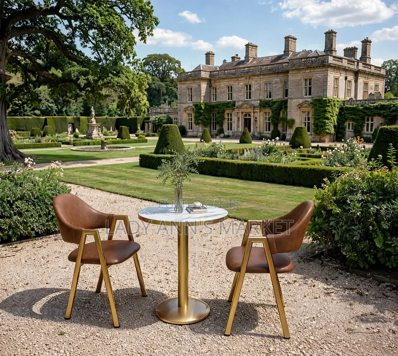 Dinning Set With Two Chairs 