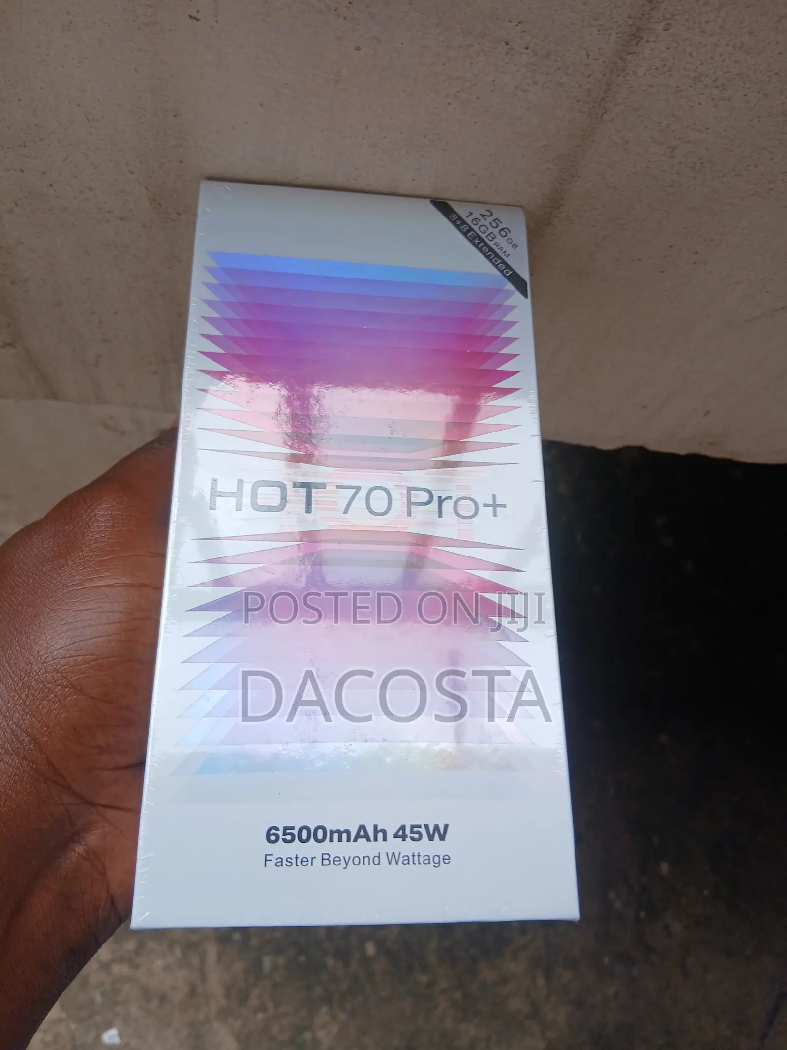 New Infinix Hot 70 Pro 5G+ 256 GB Black