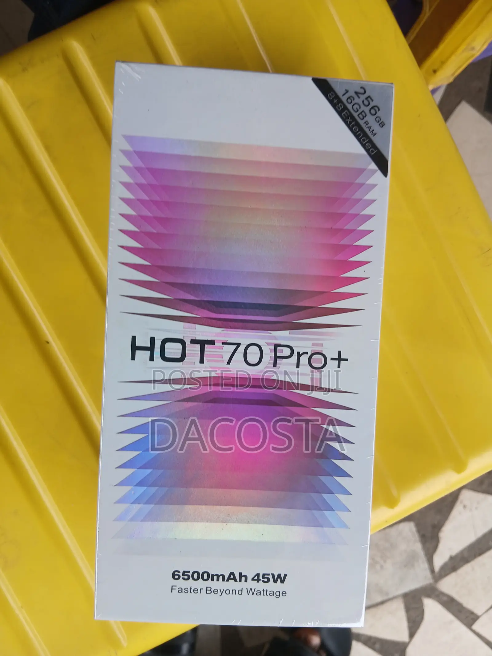 New Infinix Hot 70 Pro 5G+ 256 GB Black