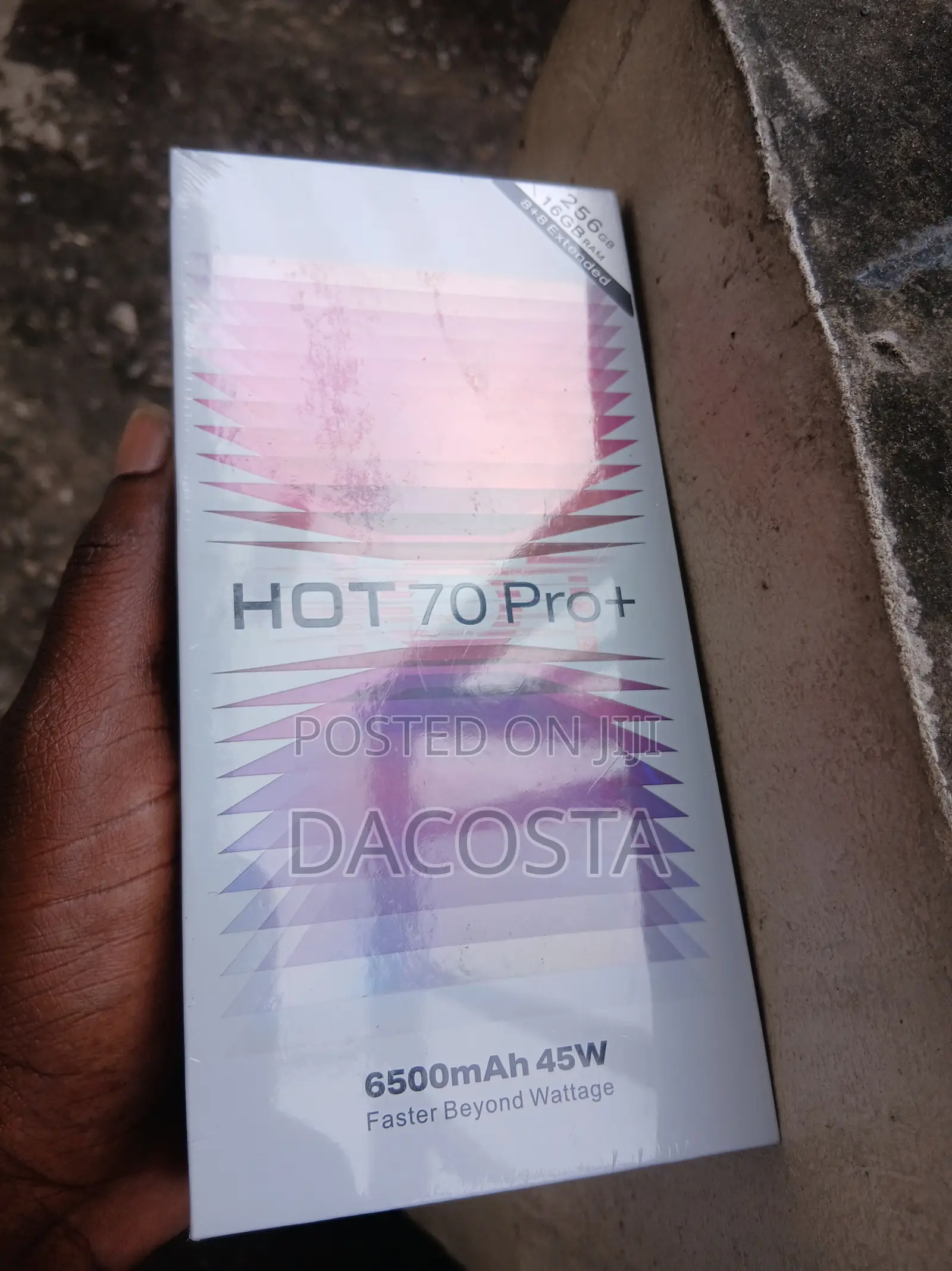 New Infinix Hot 70 Pro 5G+ 256 GB Black