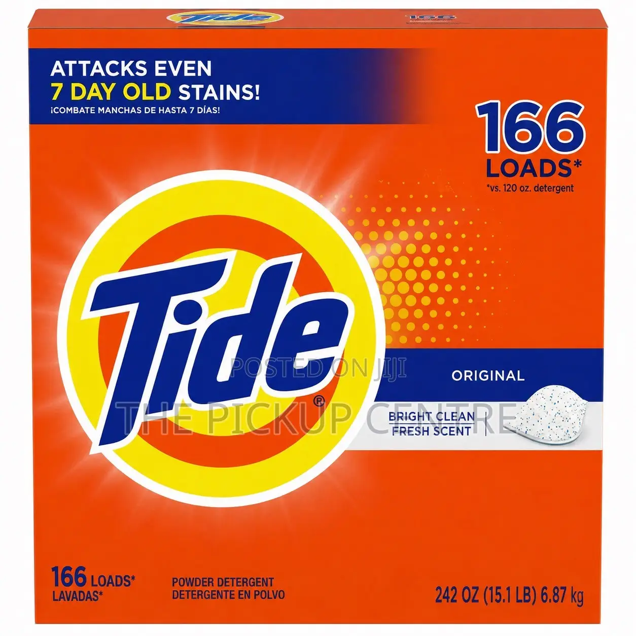 Tide Powder Original Laundry Detergent HE 5.2 Kg 166 Washloads