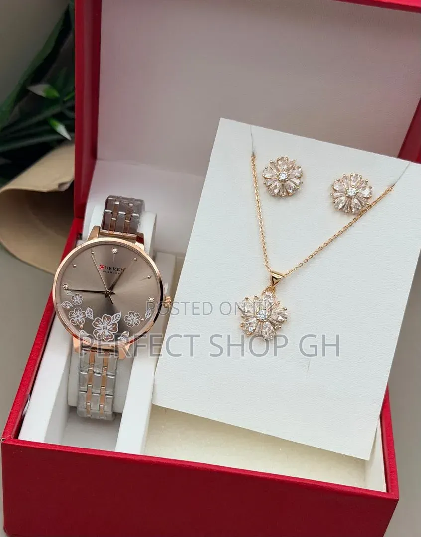 Curren Ladies Luxury Wrist Watch Necklace – Stylish Durable