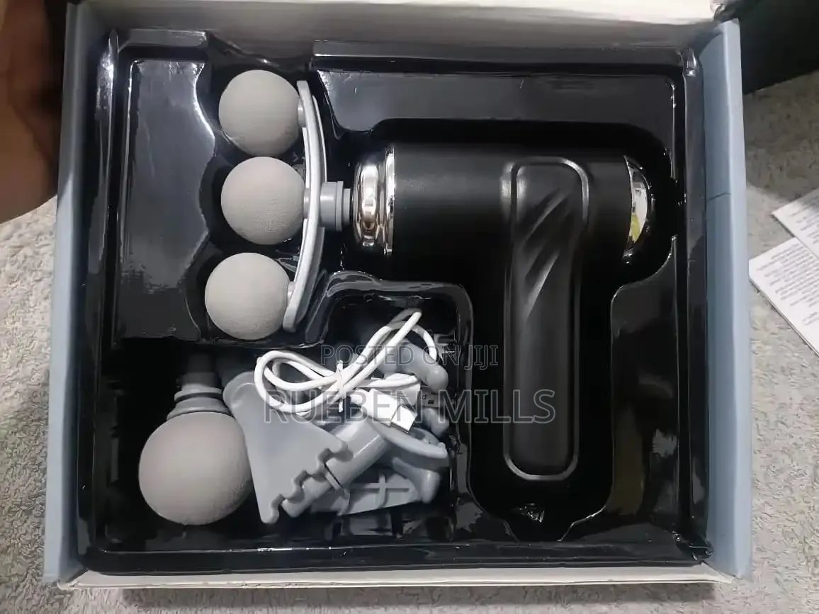 Triple-Head Deep-Tissue Facia Massage Gun - 9 in 1