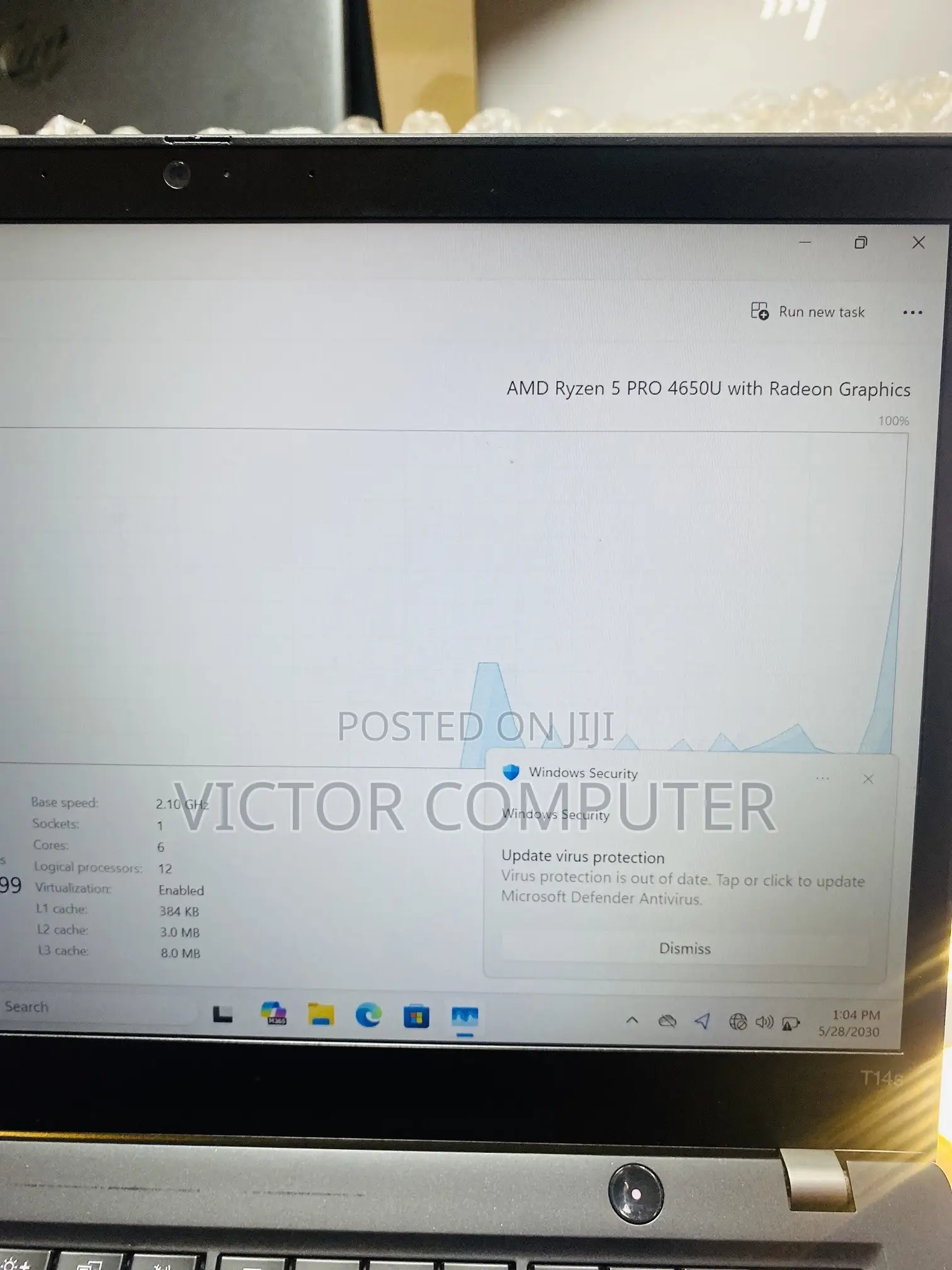 Laptop Lenovo ThinkPad T14s Gen 1 8GB AMD Ryzen 5 SSD 256GB