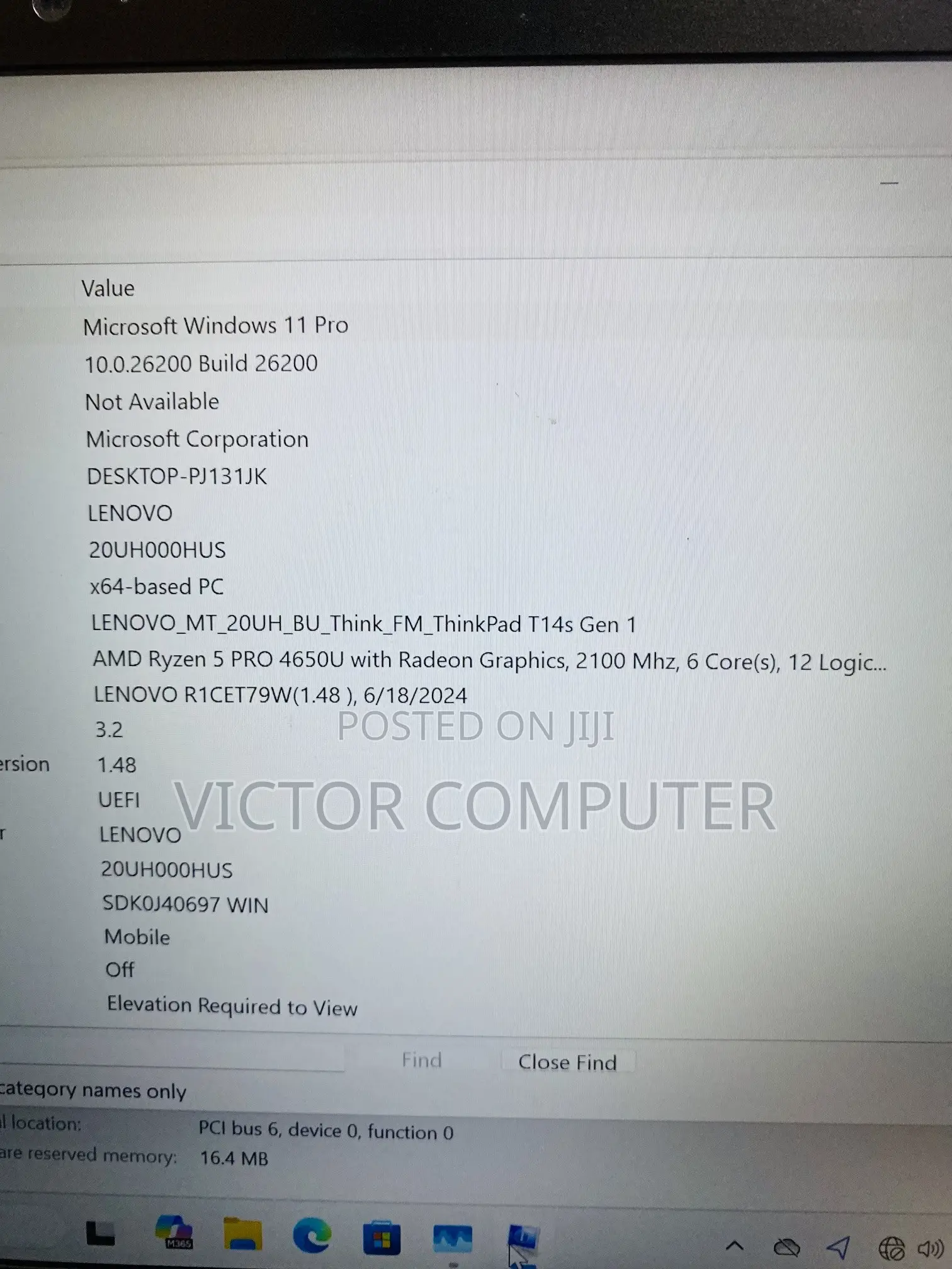 Laptop Lenovo ThinkPad T14s Gen 1 8GB AMD Ryzen 5 SSD 256GB
