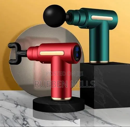 Green Fascia 4 Replaceable Heads Wireless Electric Massage Gun