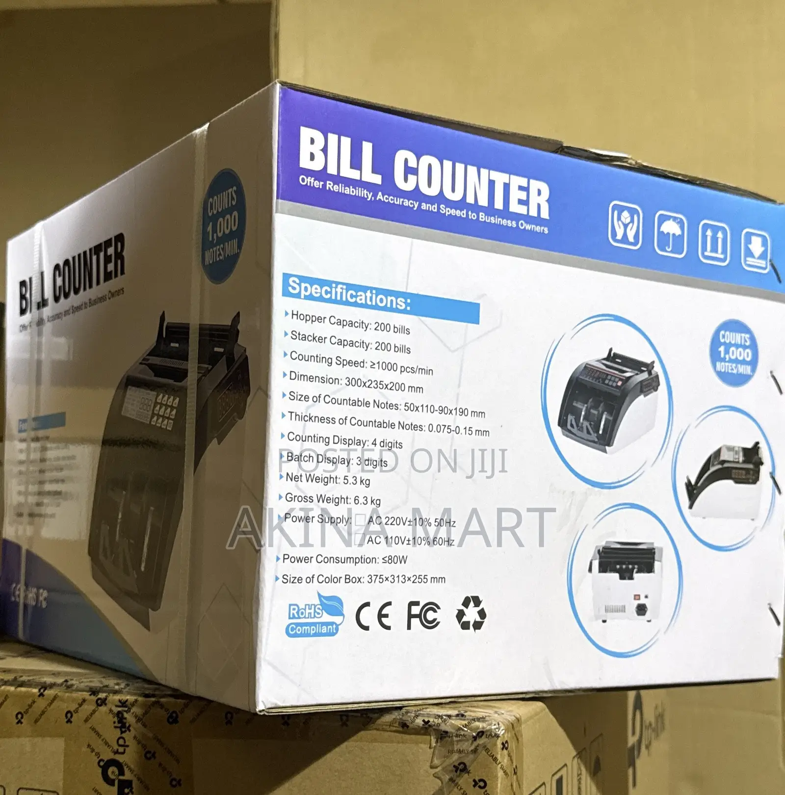 Al-6100 Counting Machine Bill Counter