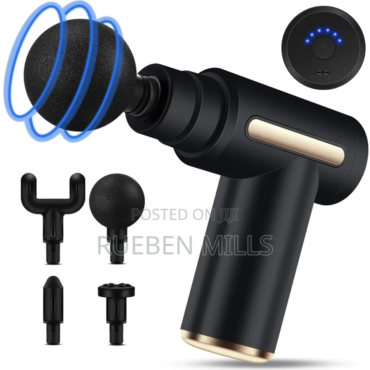 Powerful Portable Massage Gun (4 Extra Heads)