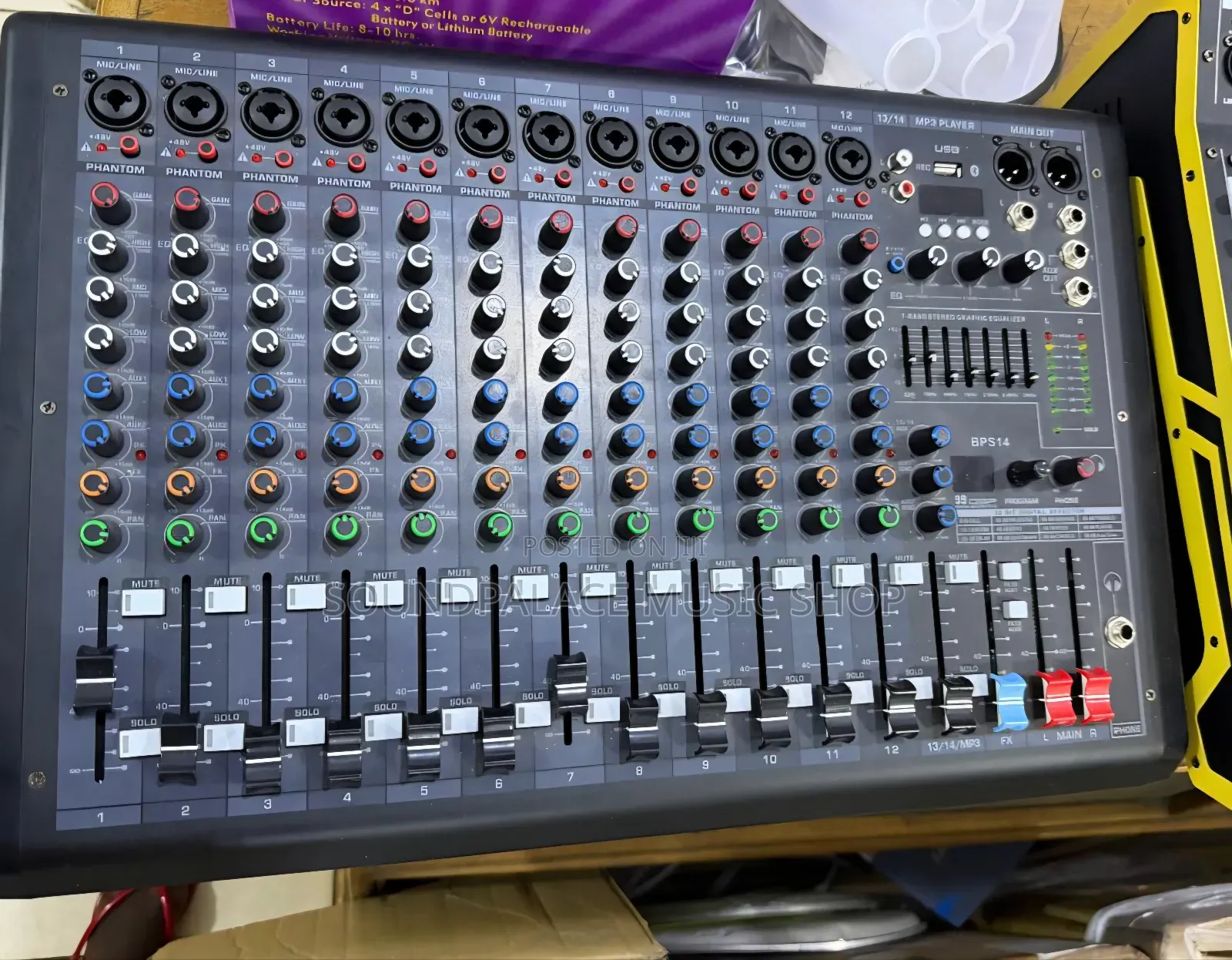 BPS14 or BPS-series 14-Channel Professional Multi-Channel Audio Mixer