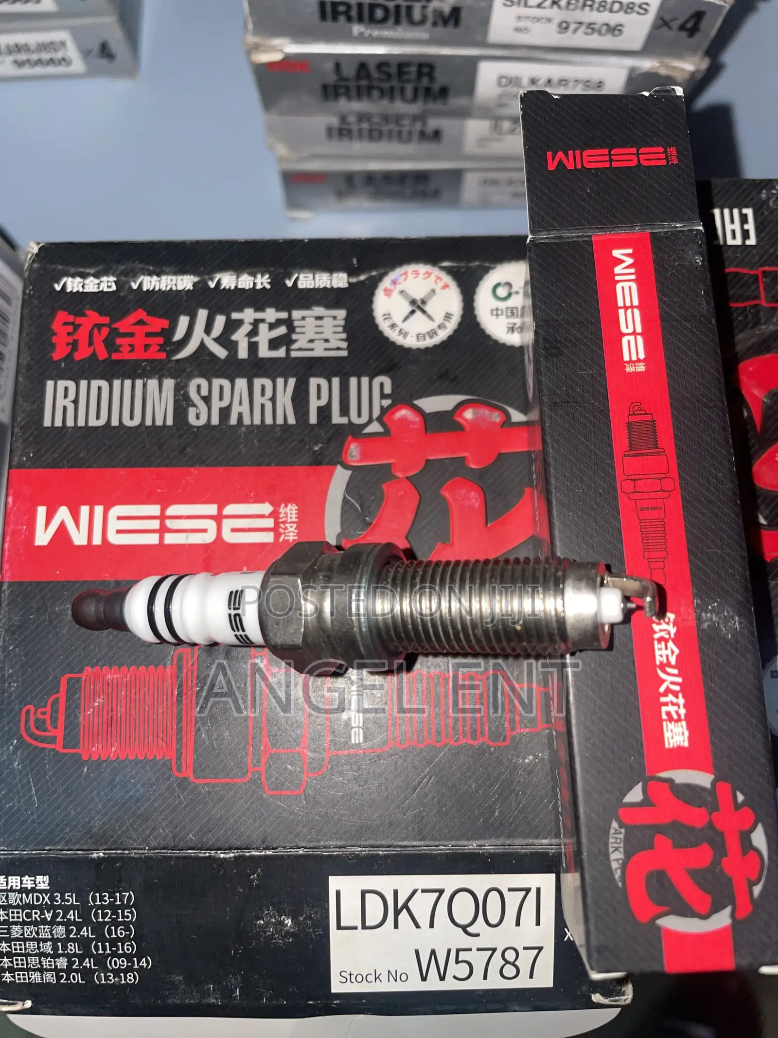 14 Long Original WIESE Iridium Quality Spark Plugs (4pcs in a Box)