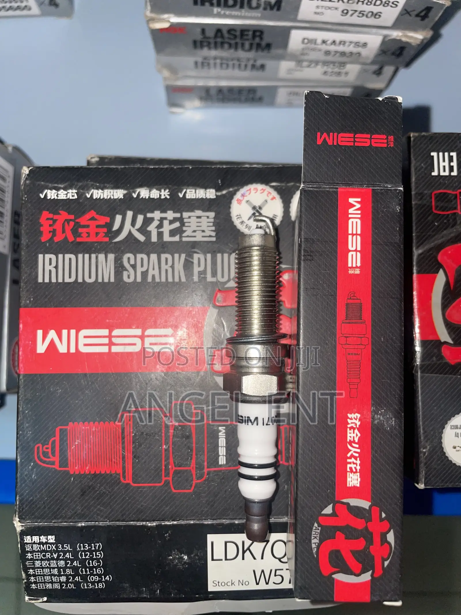 14 Long Original WIESE Iridium Quality Spark Plugs (4pcs in a Box)