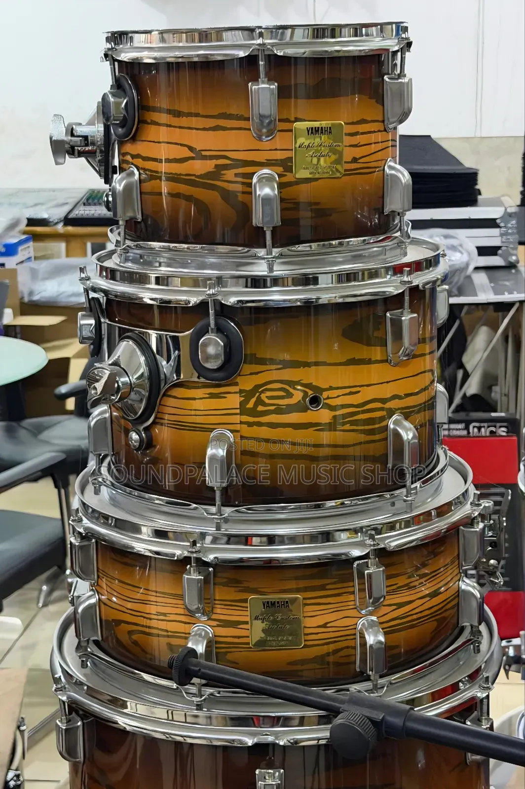 Yamaha Maple Custom Absolute 5set Drums With 2Cymbals